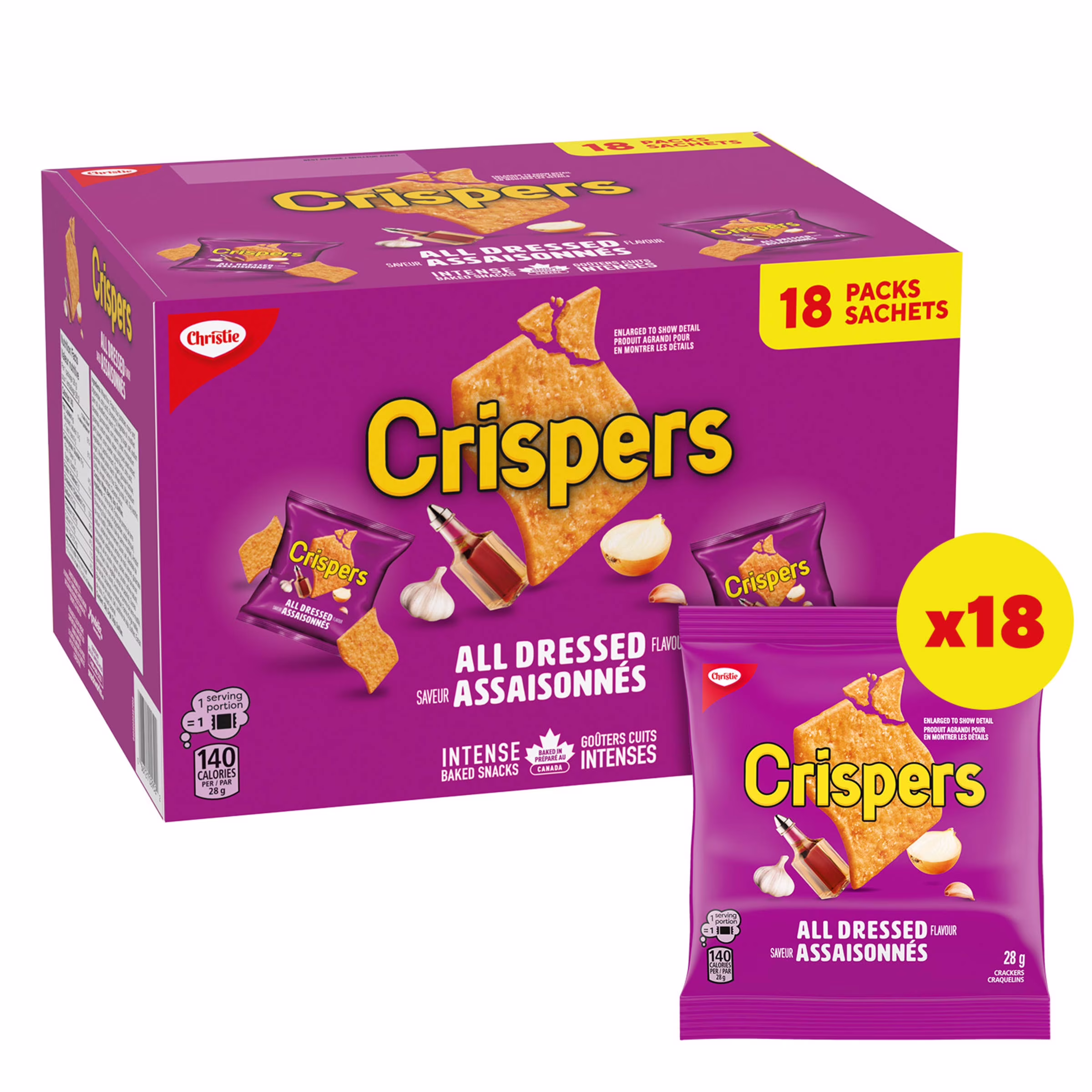 Crispers assaisonnés pour emporter