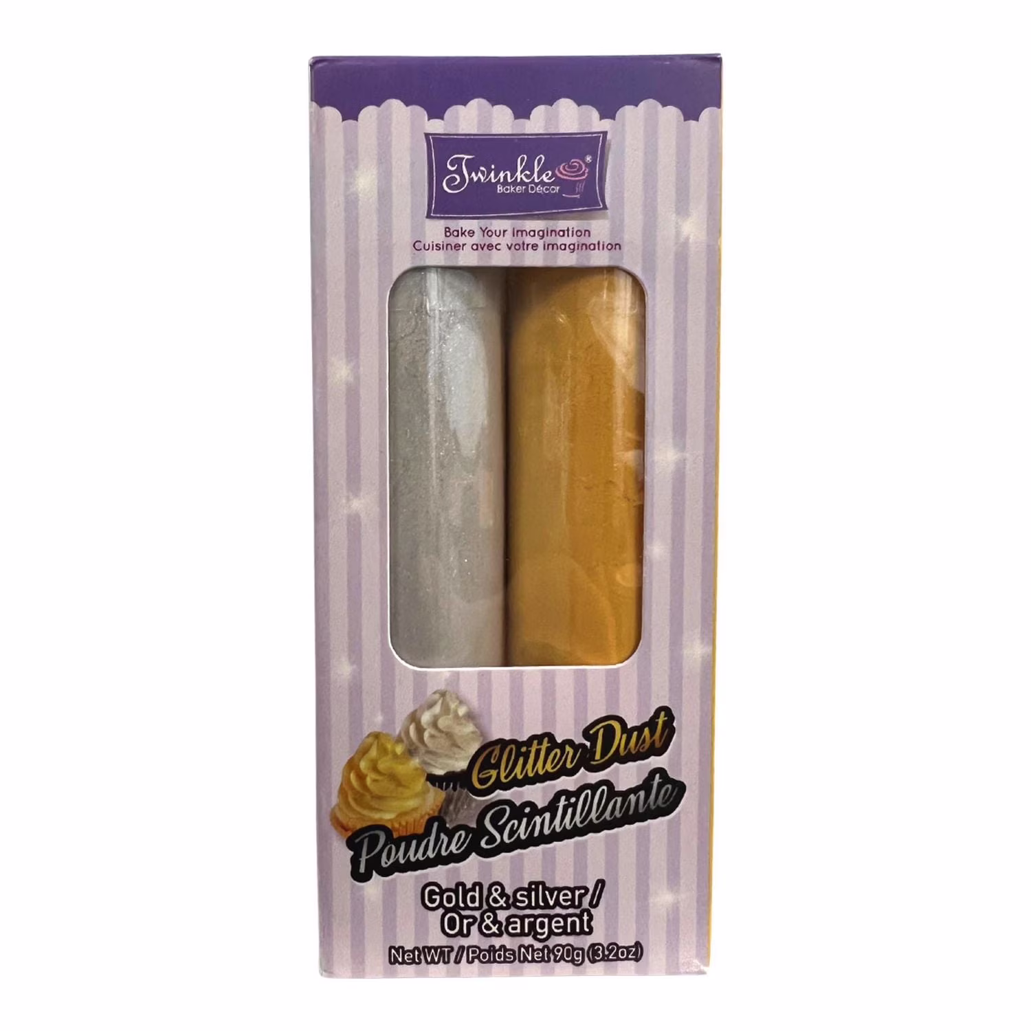 Poudre scintillante scintillante. paquet de 2