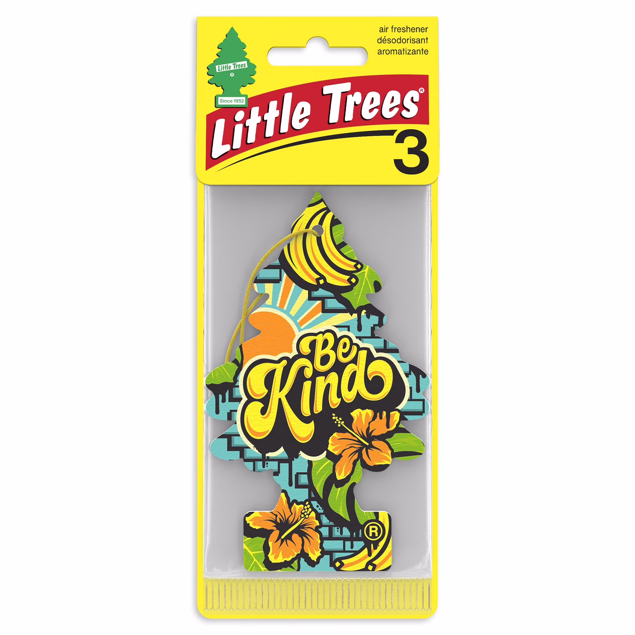 Little trees air freshener be kind 3-pack