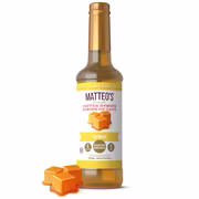 Matteo's sirop aromatisé pour café sans sucre. caramel