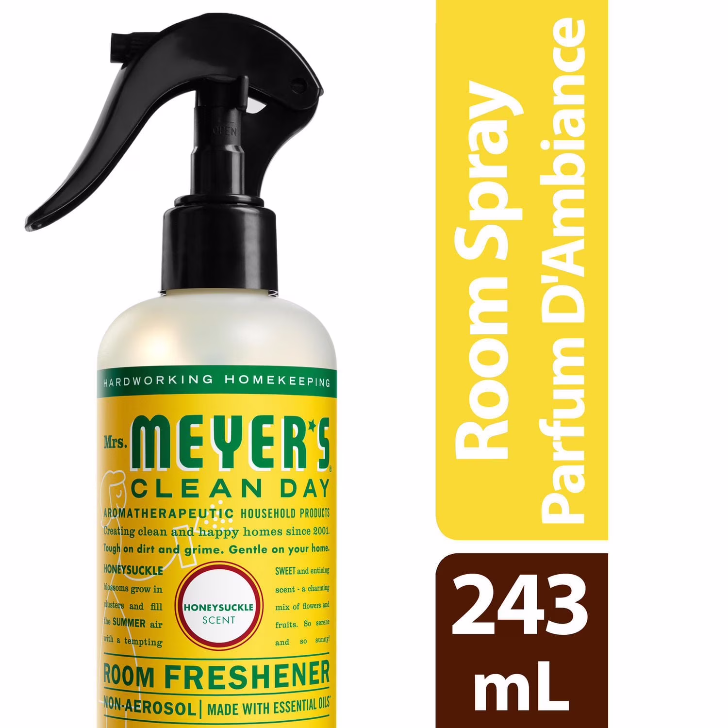 Mrs. meyers clean day assainisseur. chèvrefeuille