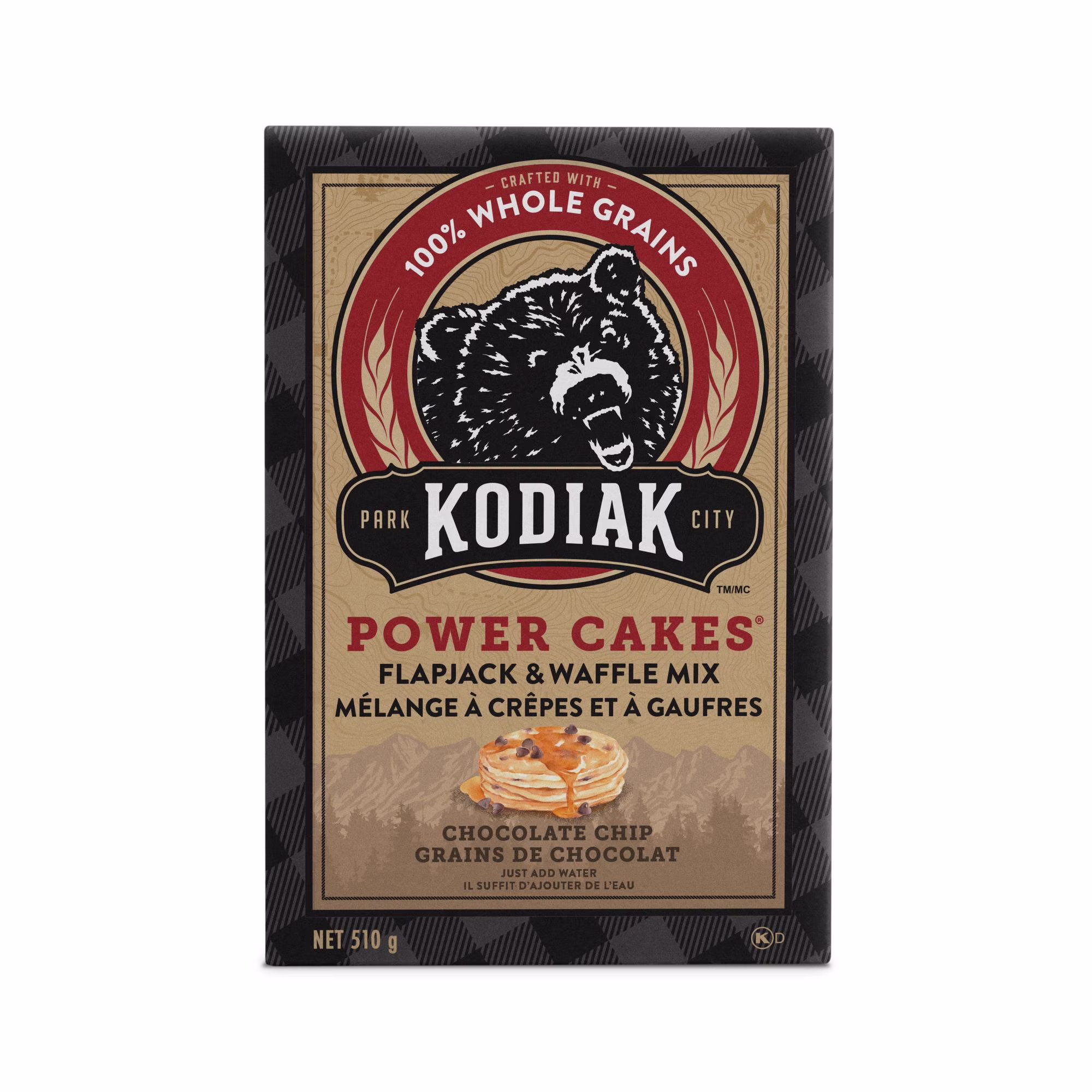 Kodiak pc chocpepite fj mix mélange pour gaufres et flapjacks aux pépites de chocolat kodiak