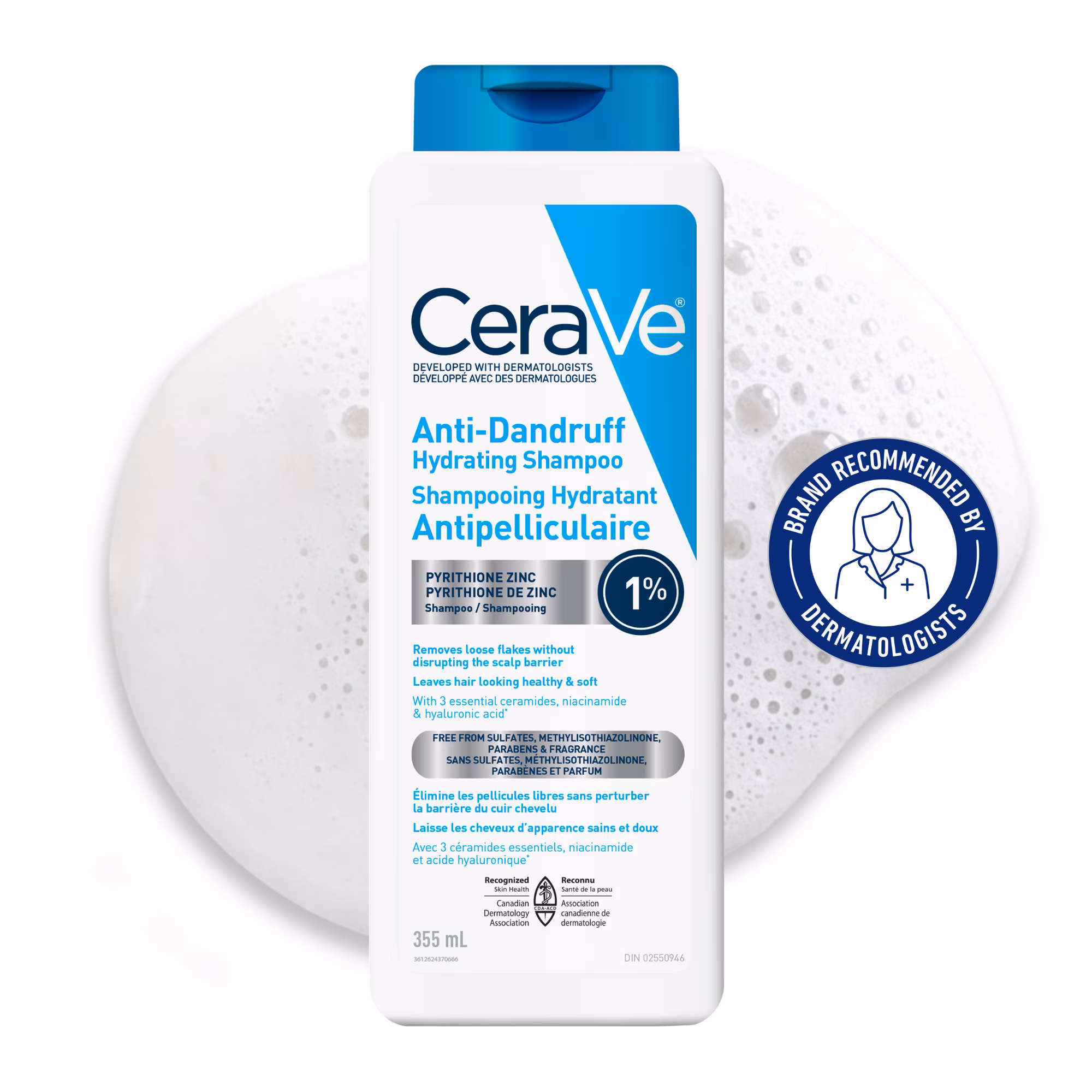 Shampooing hydratant antipelliculaire
