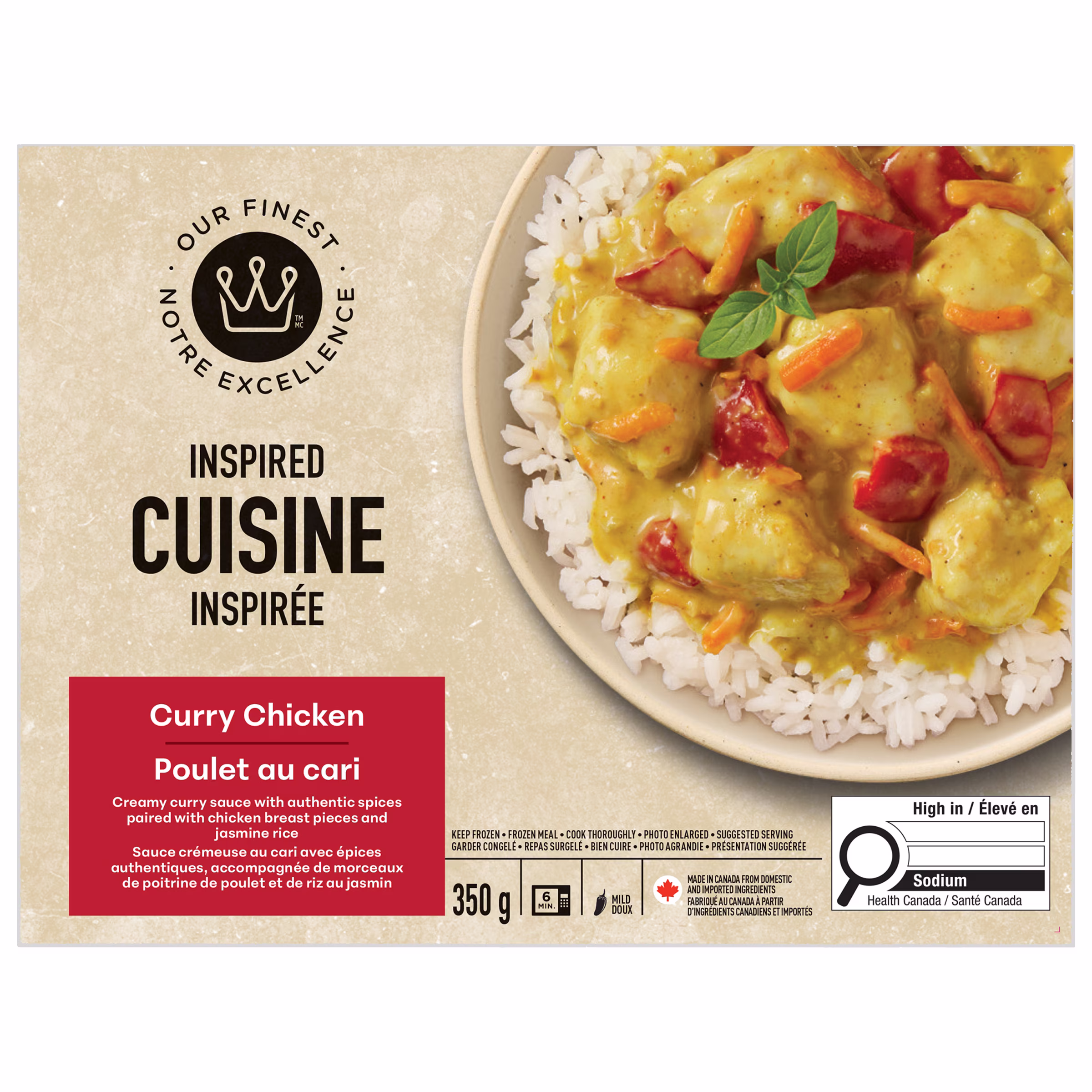 Poulet au cari notre excellence 350& g