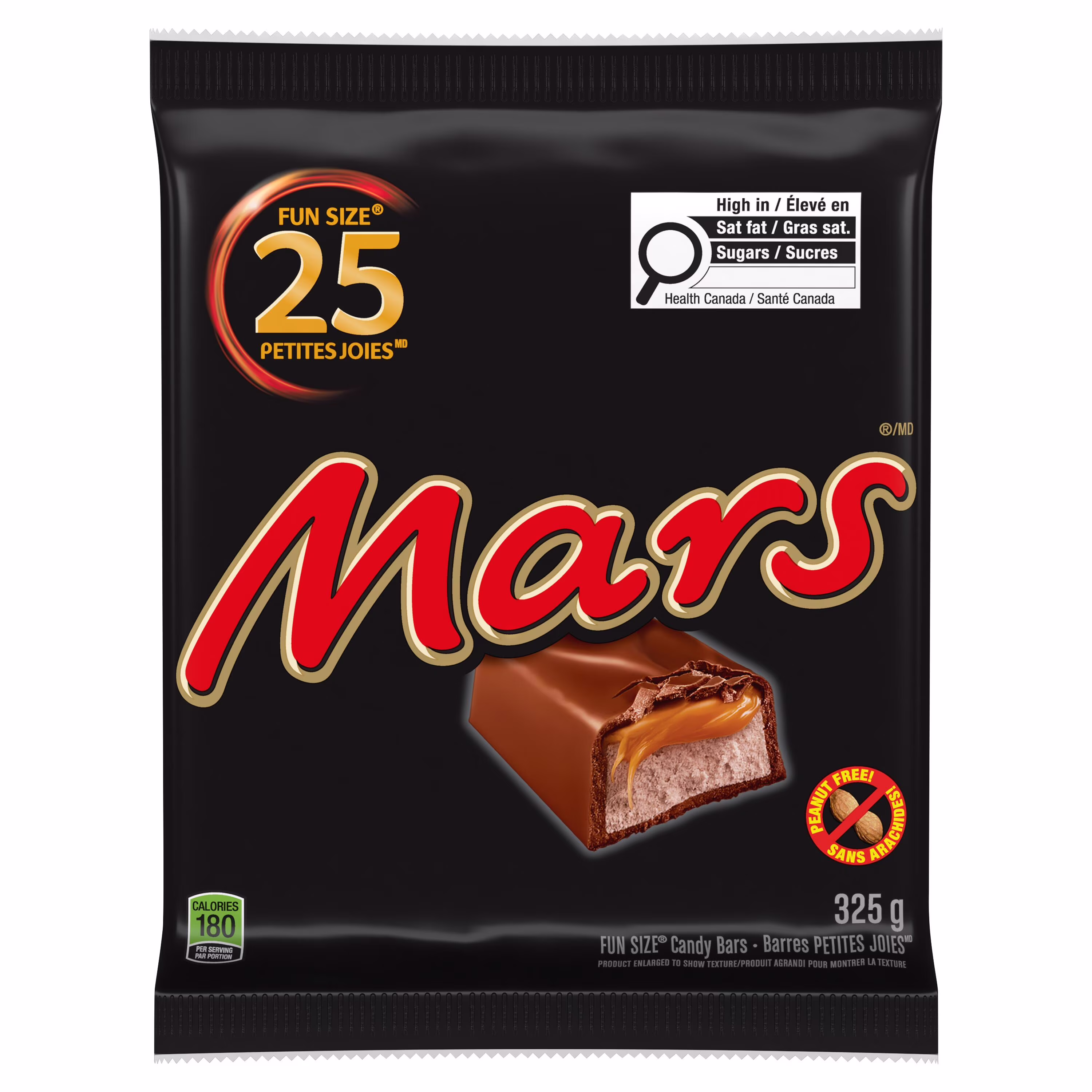 Mars barres chocolatées dhalloween sans arachides