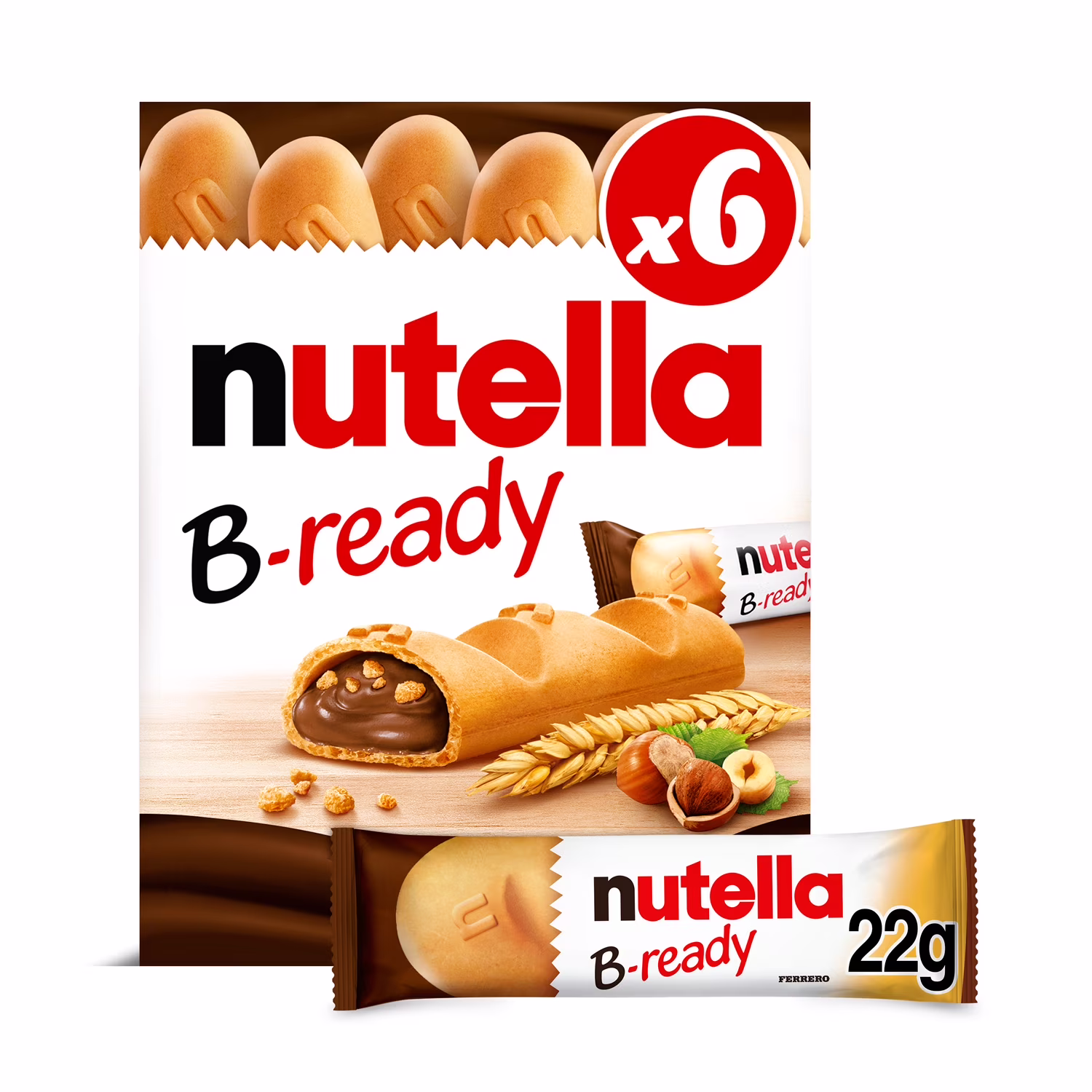 Gaufrette croustillante fourrée de tartinade au chocolat Nutella