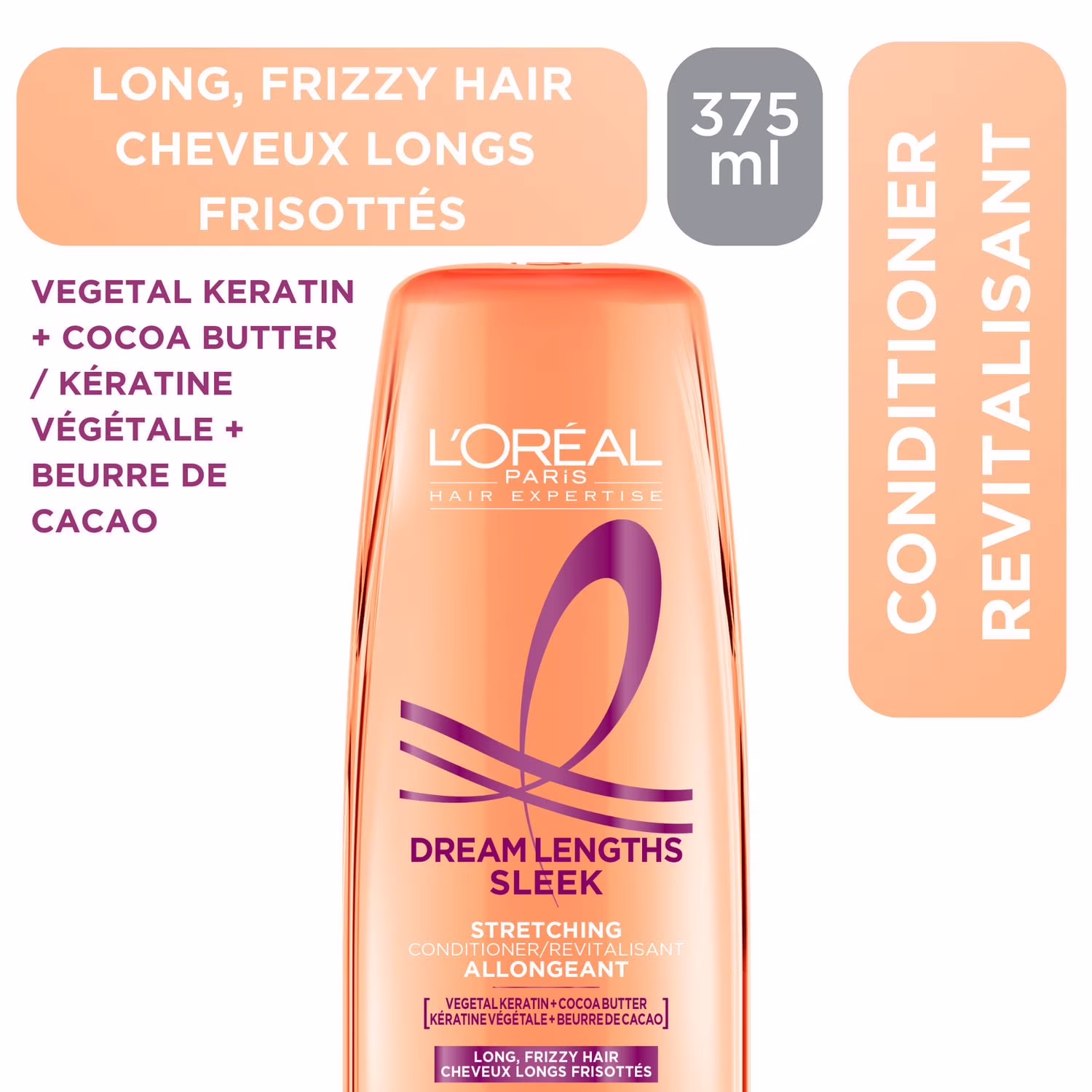 Dream lengths sleek revitalisant lissant  pour cheveux longs et frisés