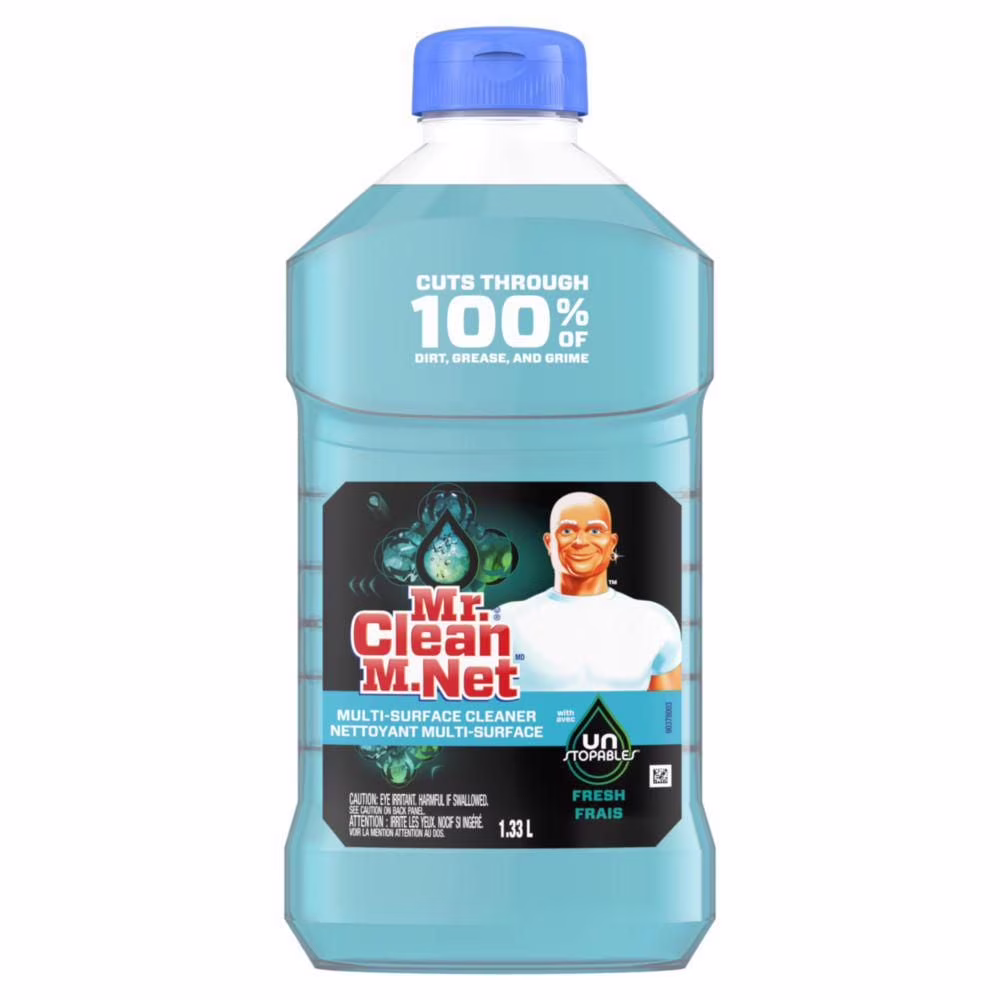 Mr. clean nettoyant tout-usage. unstoppables parfum frais. 1.33l