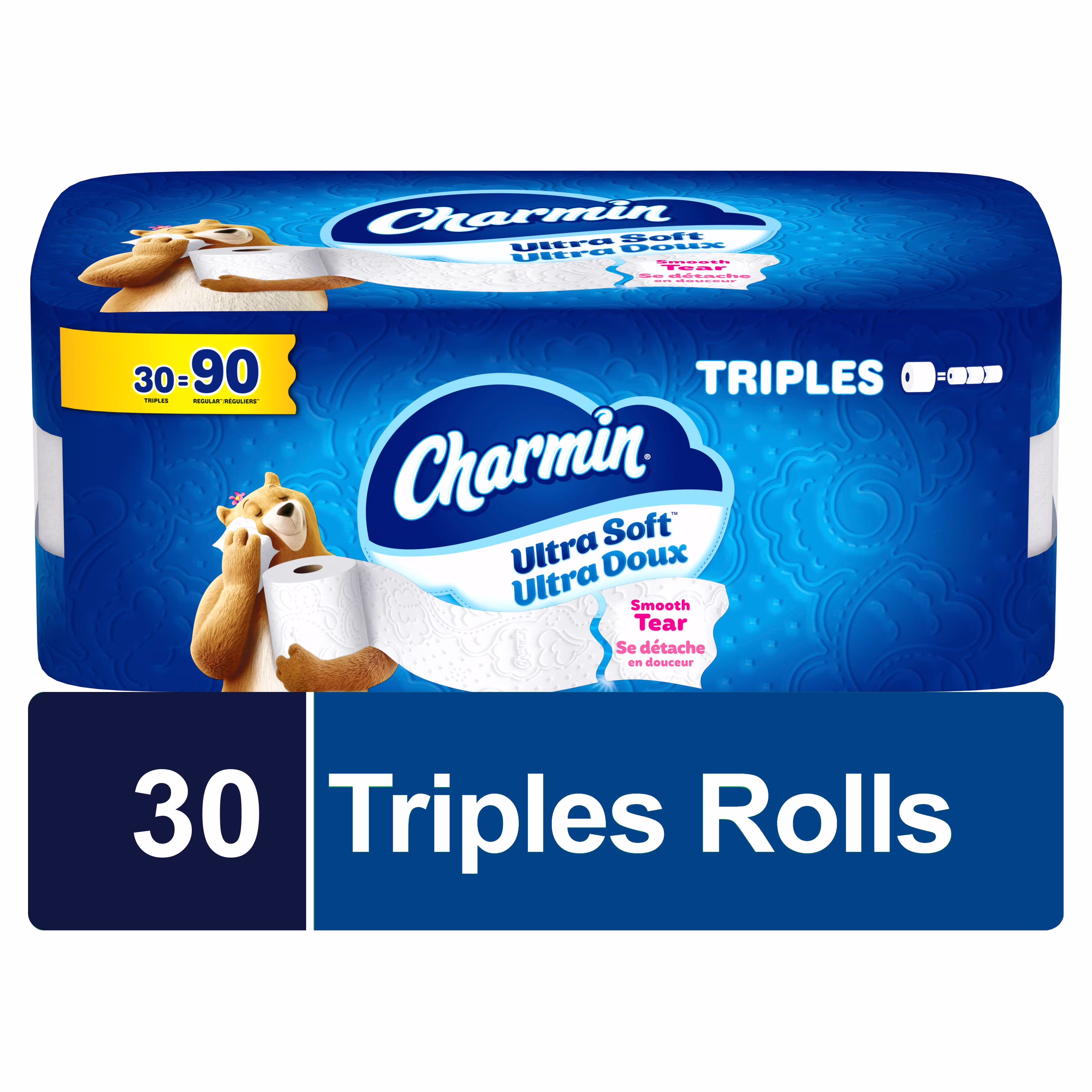 Charmin doux  48 emballages de 30 rouleaux triples  156u 30ct