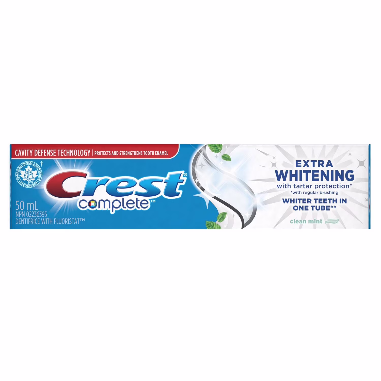 Dentifrice à la menthe vive extra blanchissant complet de crest