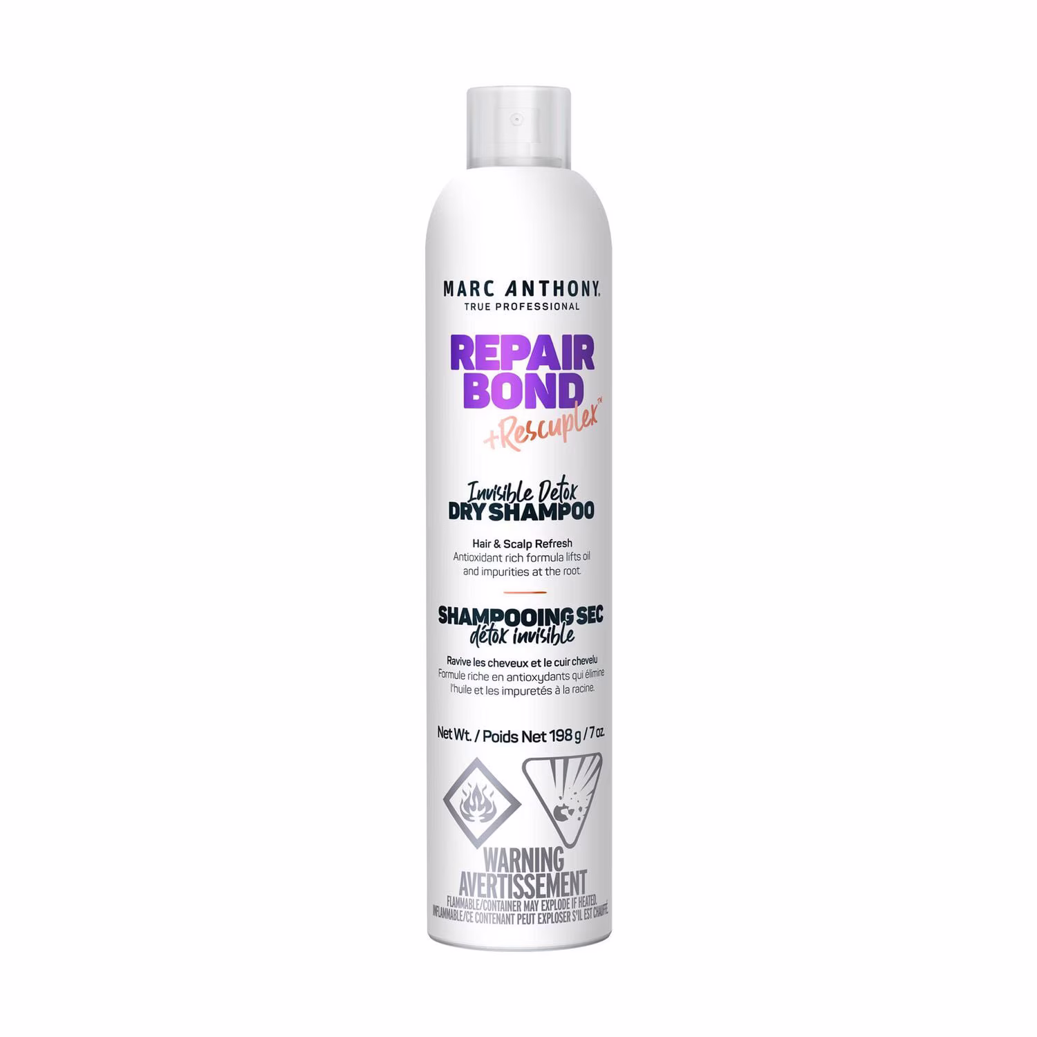 Marc anthony repair bond +rescuplex shampooing sec invisible detox solid lavender