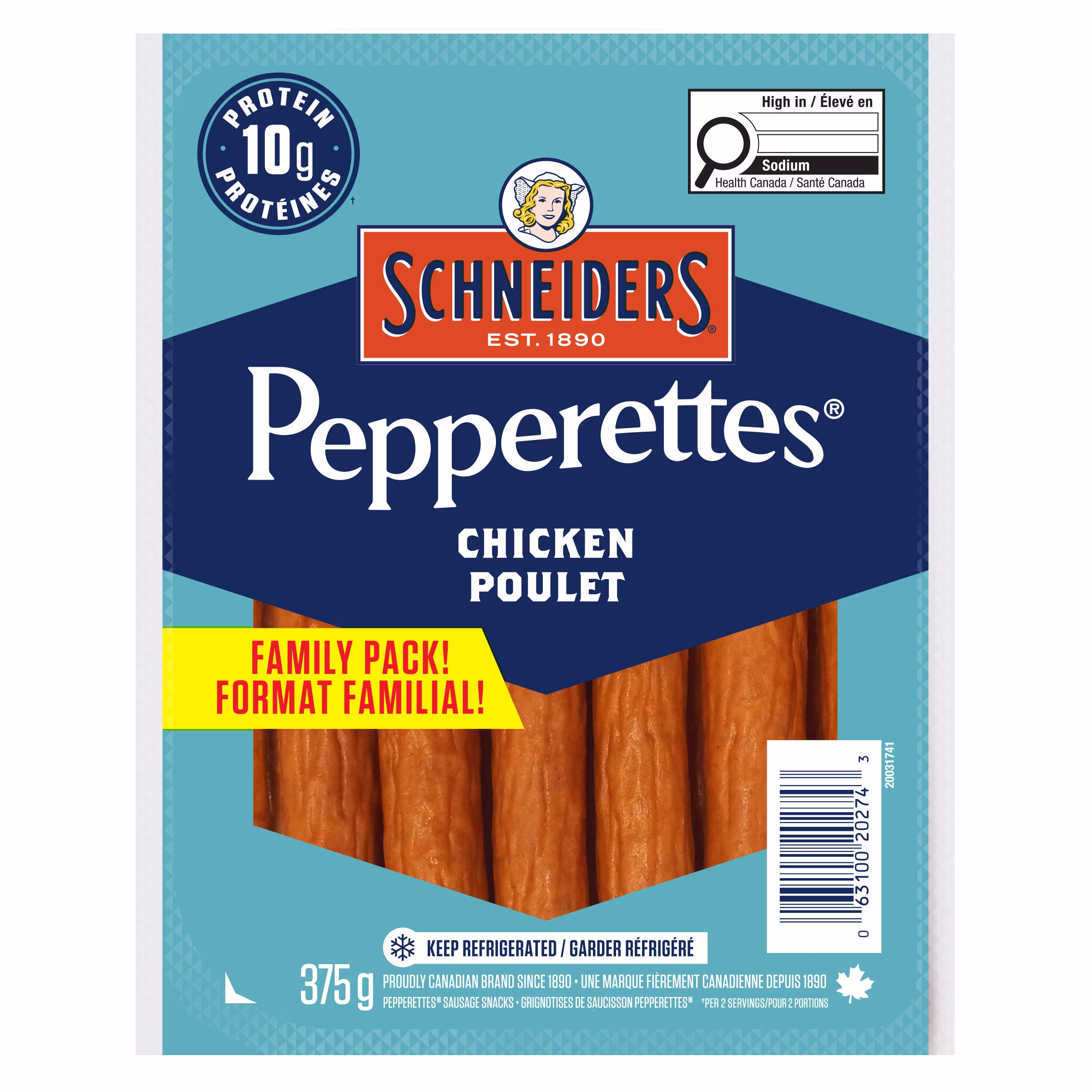 Schneiders saucissons de poulet pepperettesmd