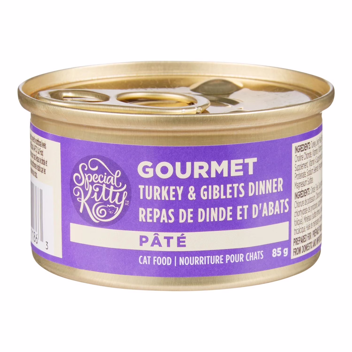 Pâtée pour chats special kitty gourmet  dîner à la dinde et aux abats. conserve de  sk gourmet dinde et abats    chacun