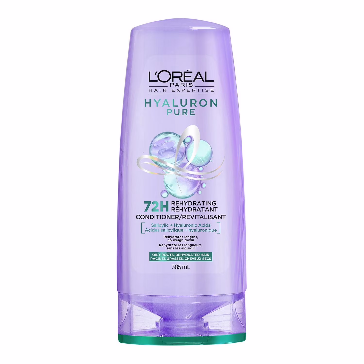 L'oréal paris. hair expertise. hyaluron pure revitalisant réhydratant 72h. pour racines grasses et longueurs déshydratées.  revitalisant pour racines grasses et longueurs déshydratées