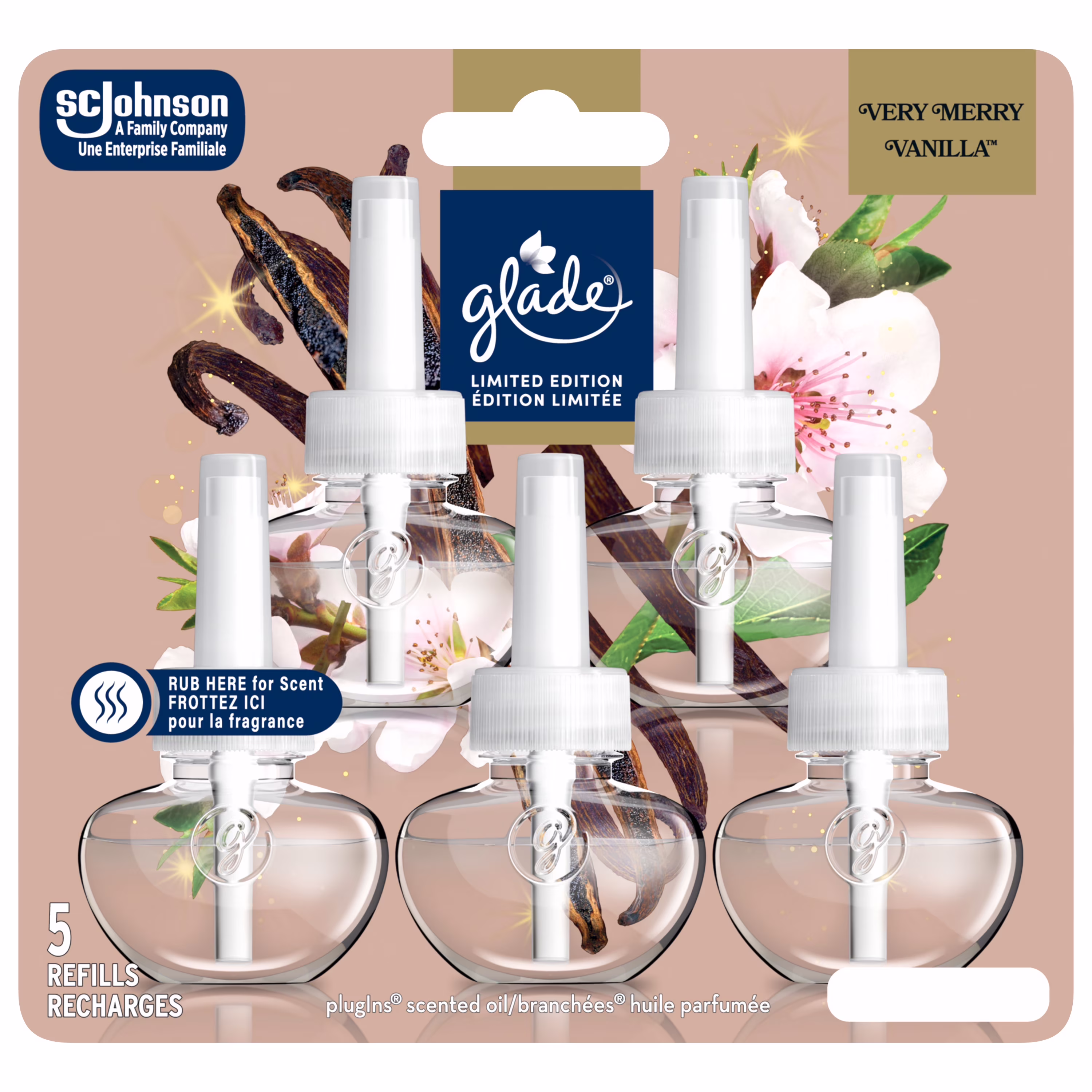 Recharges d'huile au parfum de vanille