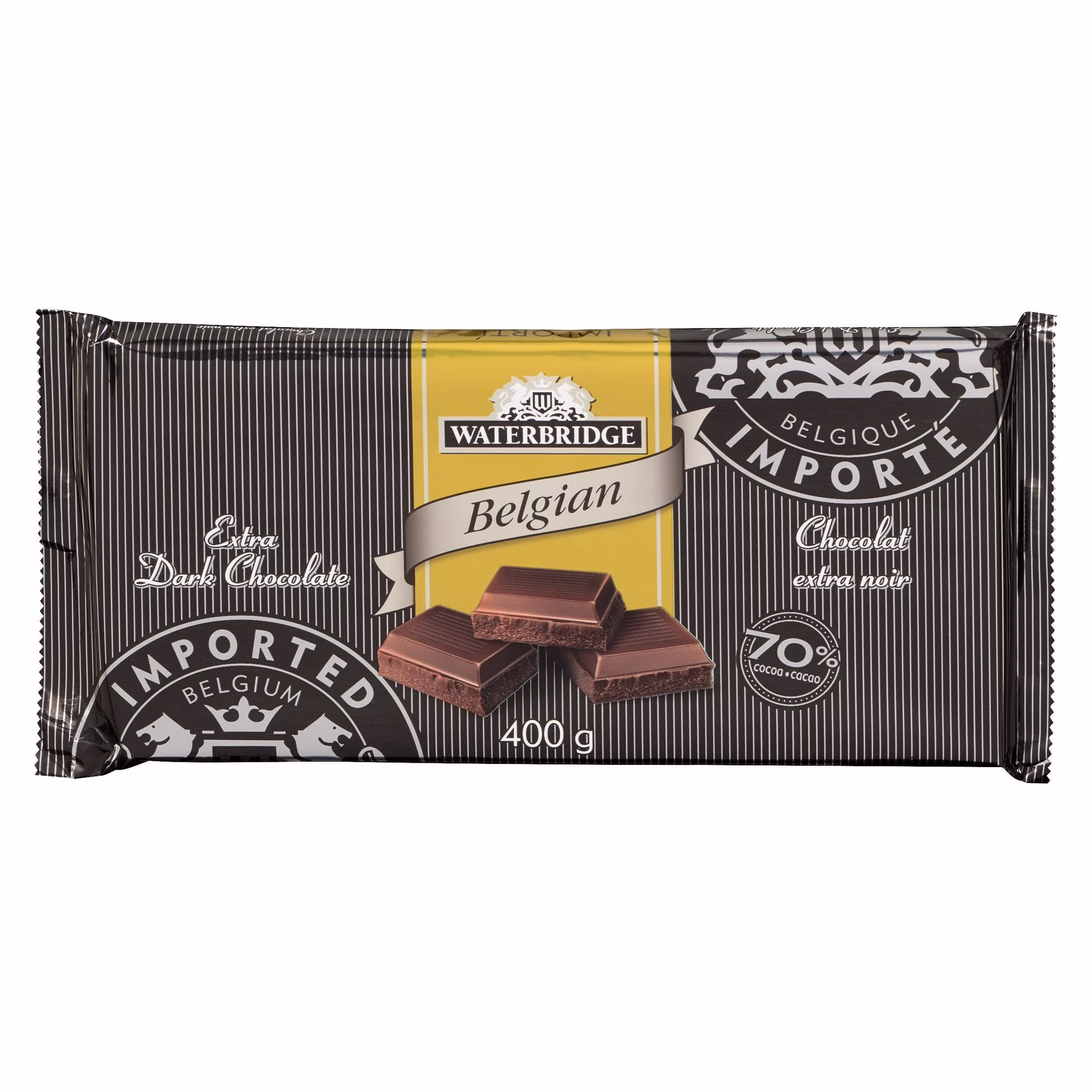 Waterbridge barre gold chocolat noir extra intense. rams
