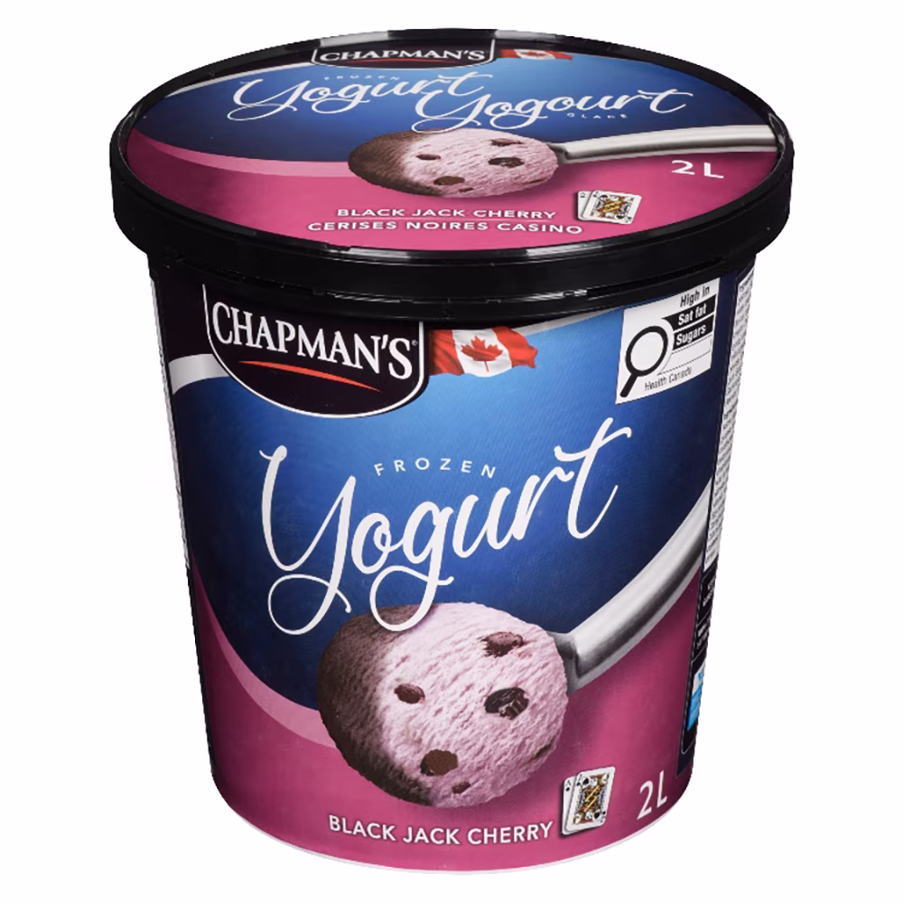 Yogourt glacé black jack cerises