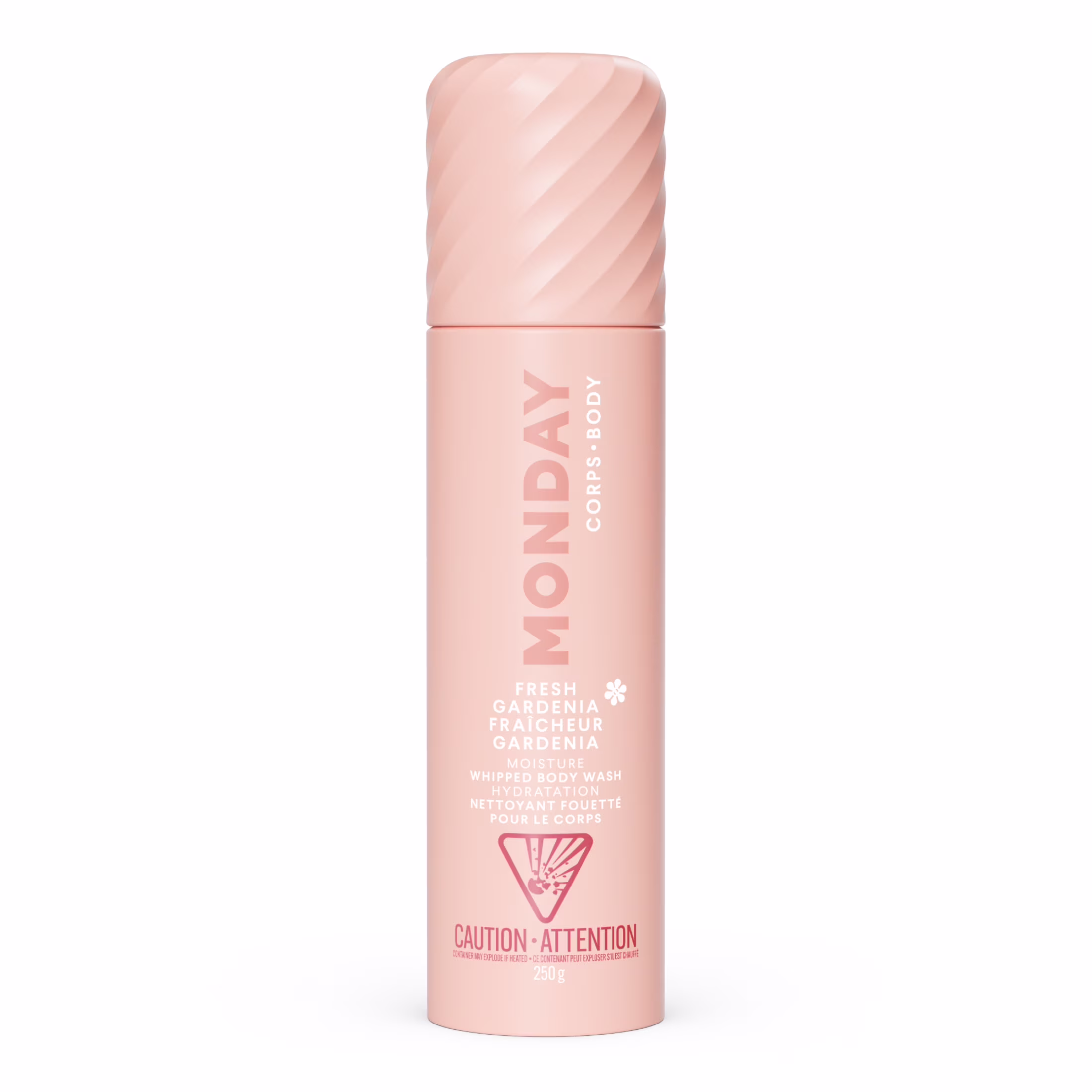 Gel douche fouetté hydratation au parfum de gardénia frais avec acide hyaluronique pour tous les types de peau