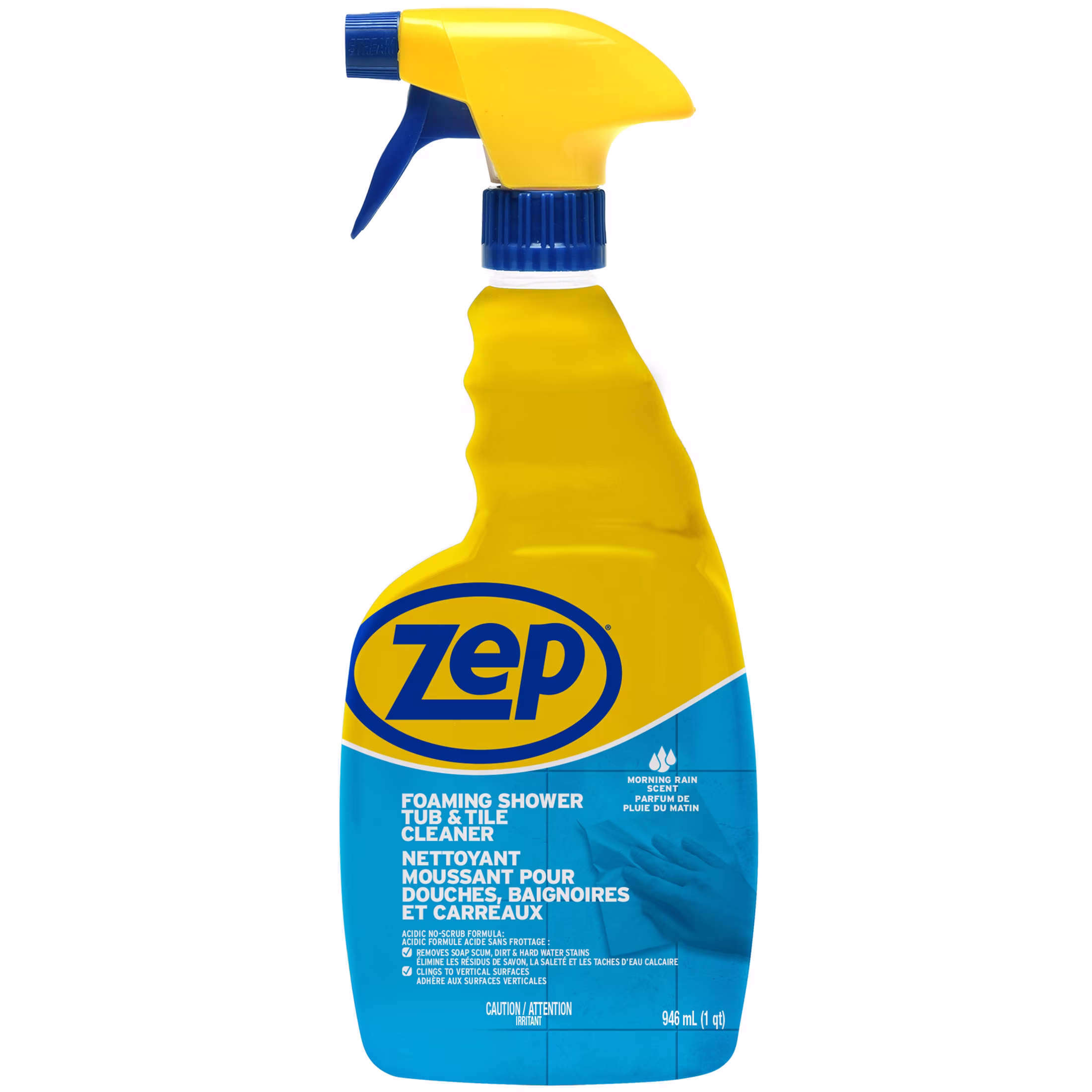 Nettoyant moussant pour baignoire et carreaux zep.