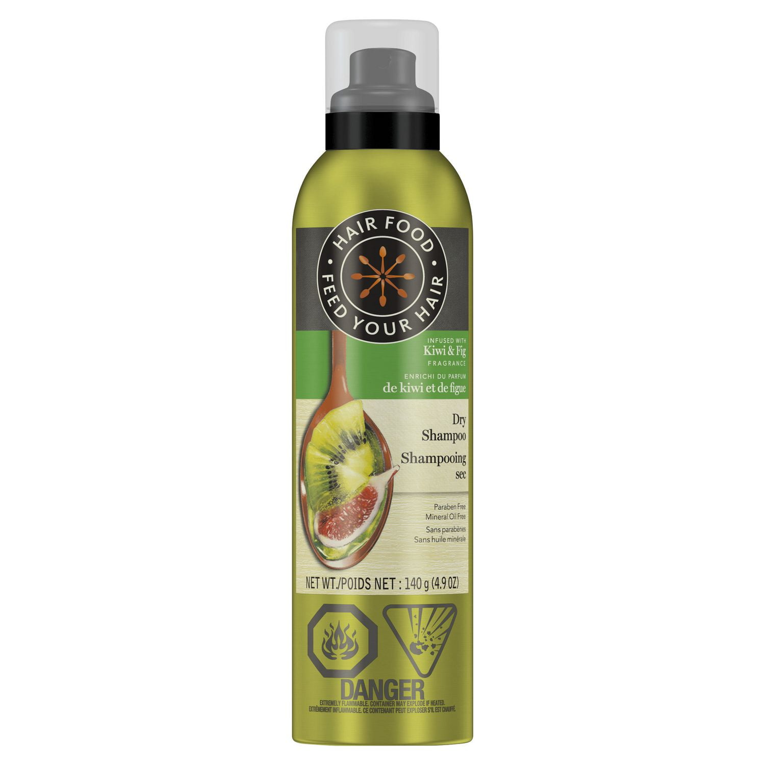 Shampooing sec hair food infusé dun parfum de kiwi