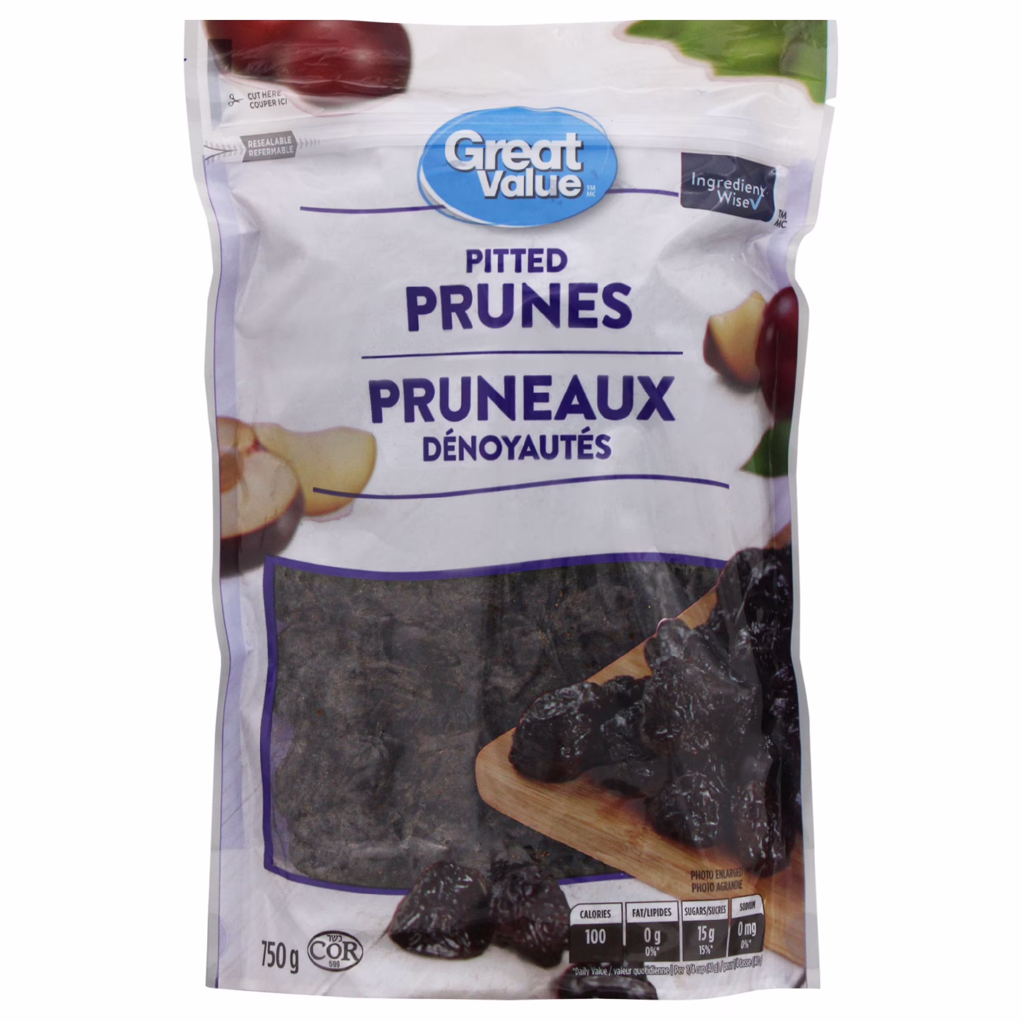 Pruneaux sans noyaux great value