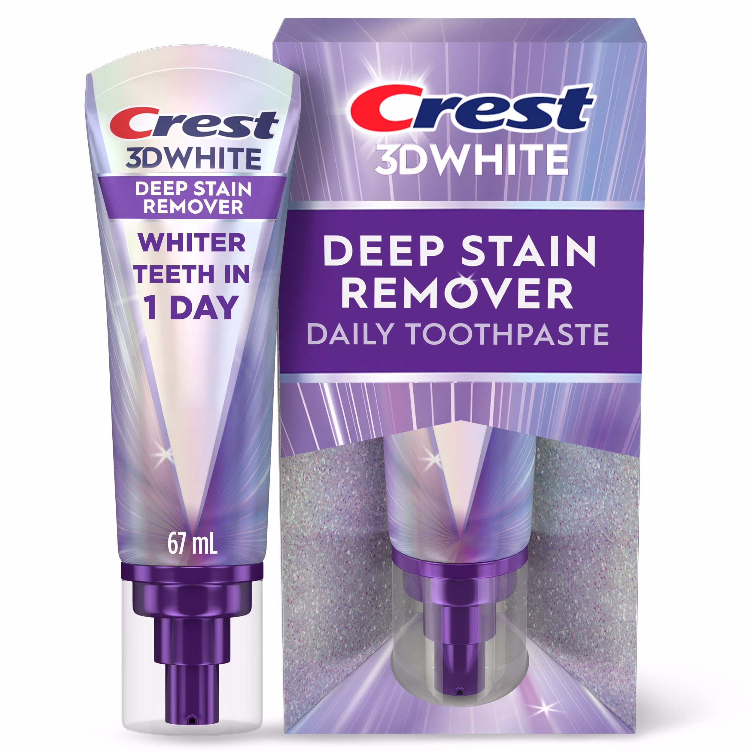 Dentifrice crest 3dwhite brillance éliminateur de taches profondes