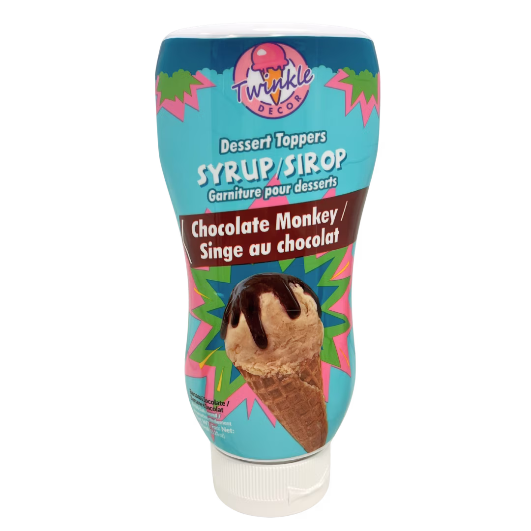 Twinkle garniture pour desserts- singe au chocolate sirop