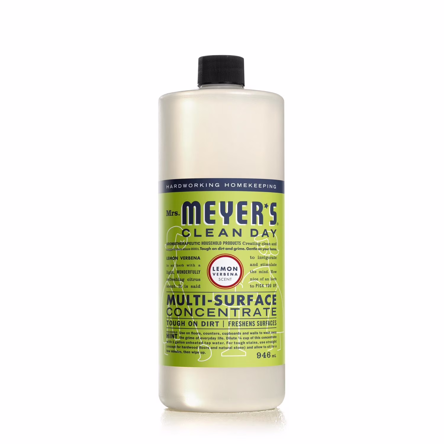 Mrs. meyer's clean day concentré nettoyant multi-surfaces. parfum de verveine citronnelle.