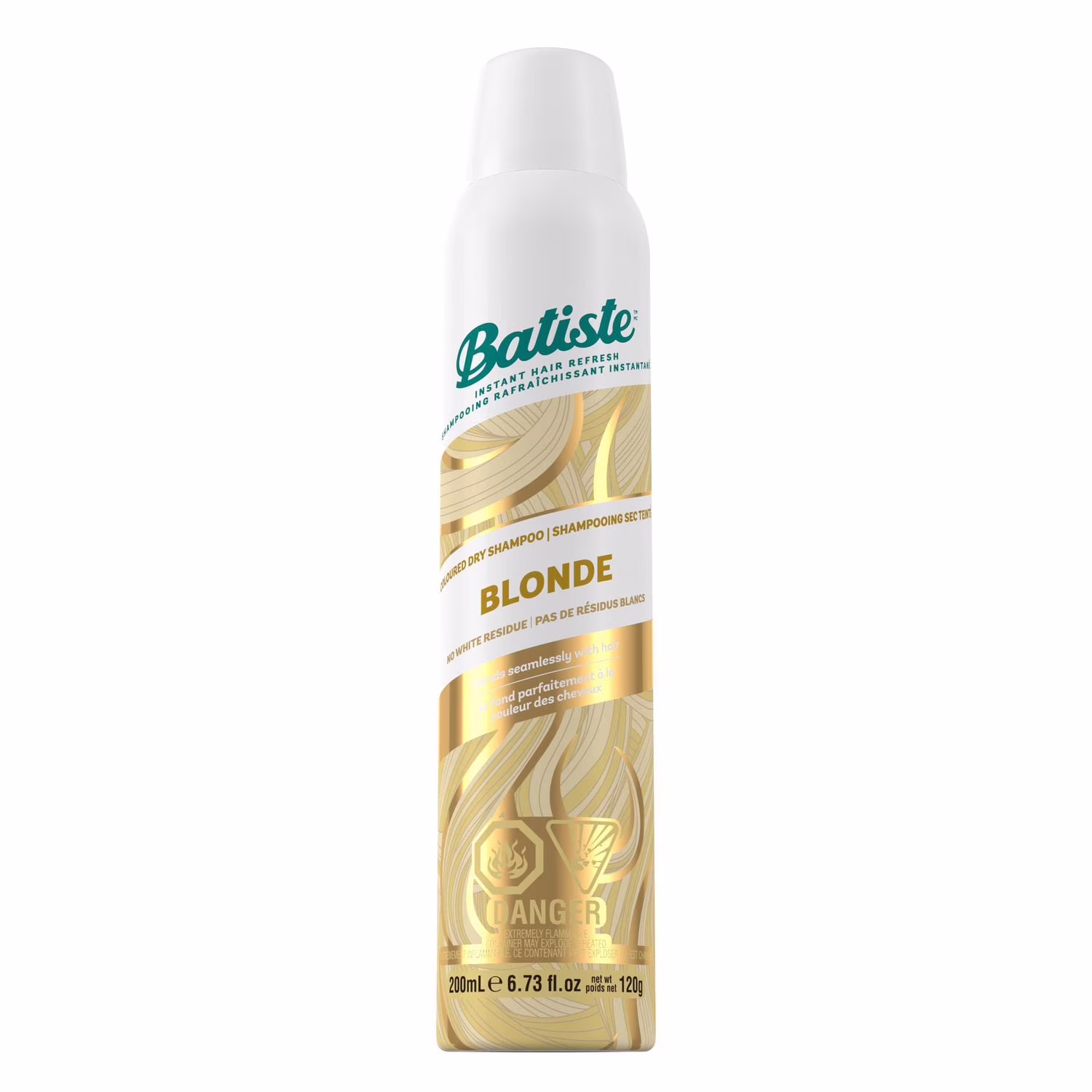 Shampooing sec blond éblouissant batiste . shampooing sec