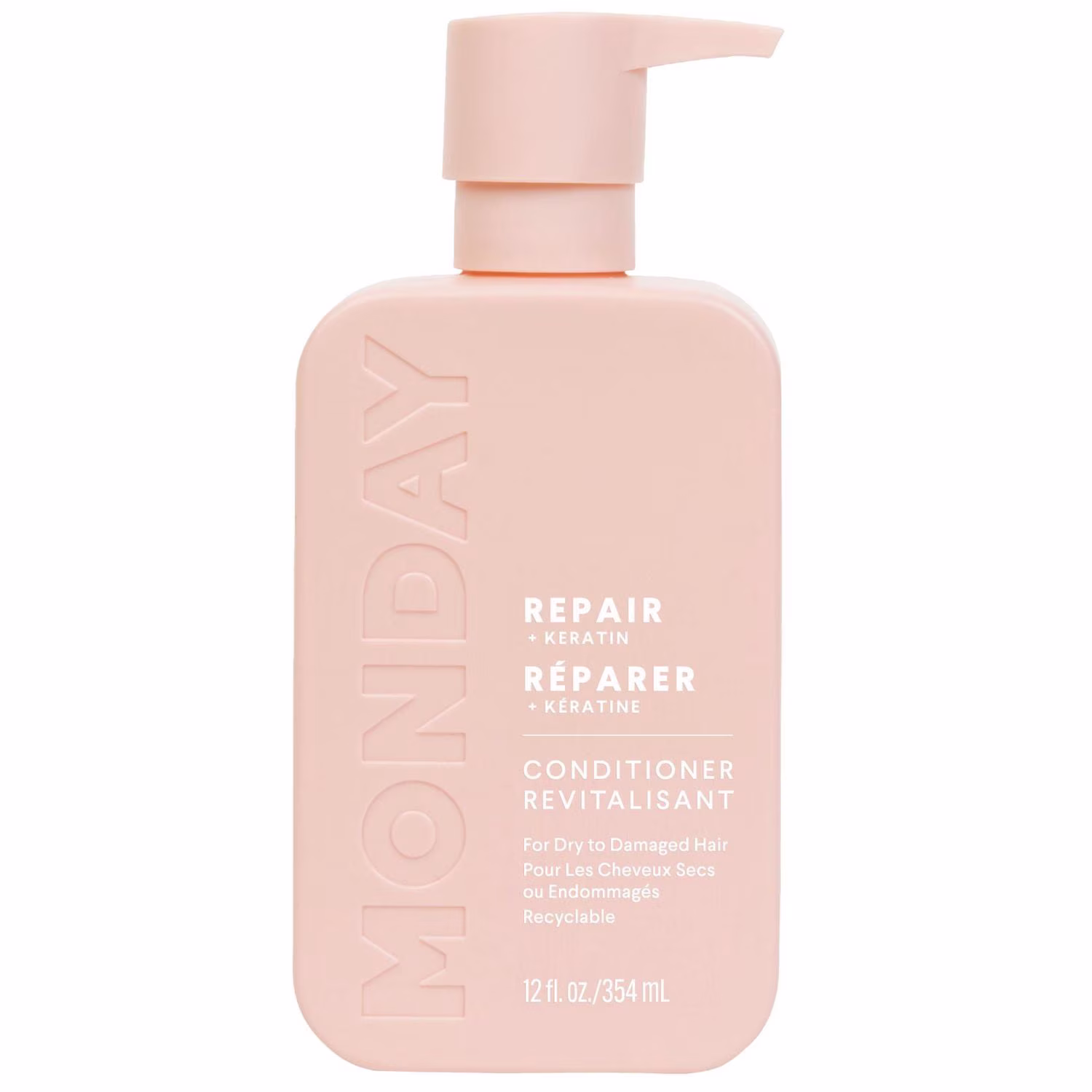 Monday haircare revitalisant réparateur avec kératine. huile de coco. beurre de karité. huile d'argan et beurre de cacao pour cheveux secs à endommagés et appauvris