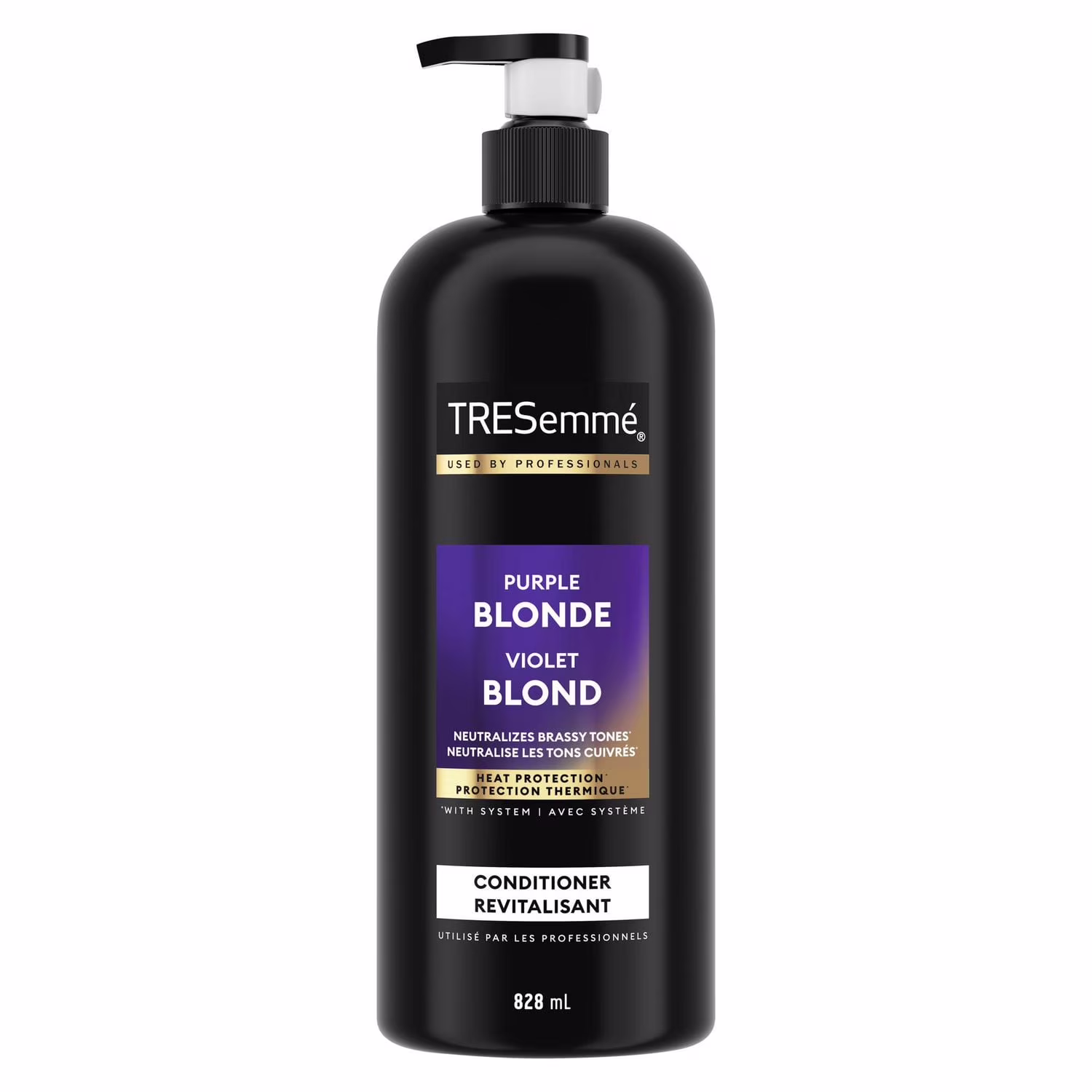 Tresemmé revitalisant violet blond neutralise les tons cuivrés.