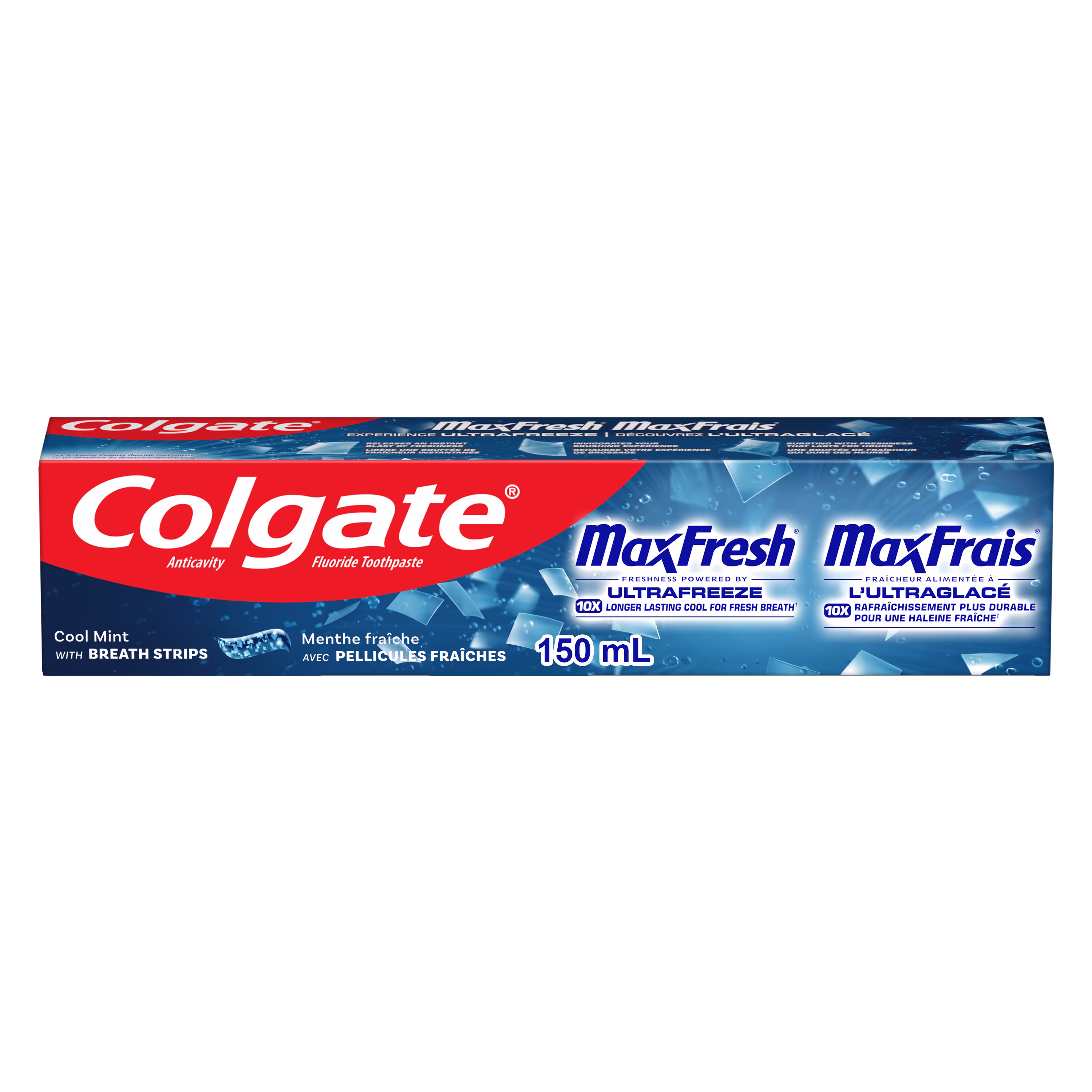 Dentifrice MaxFresh avec mini rayures d'haleine, menthe propre