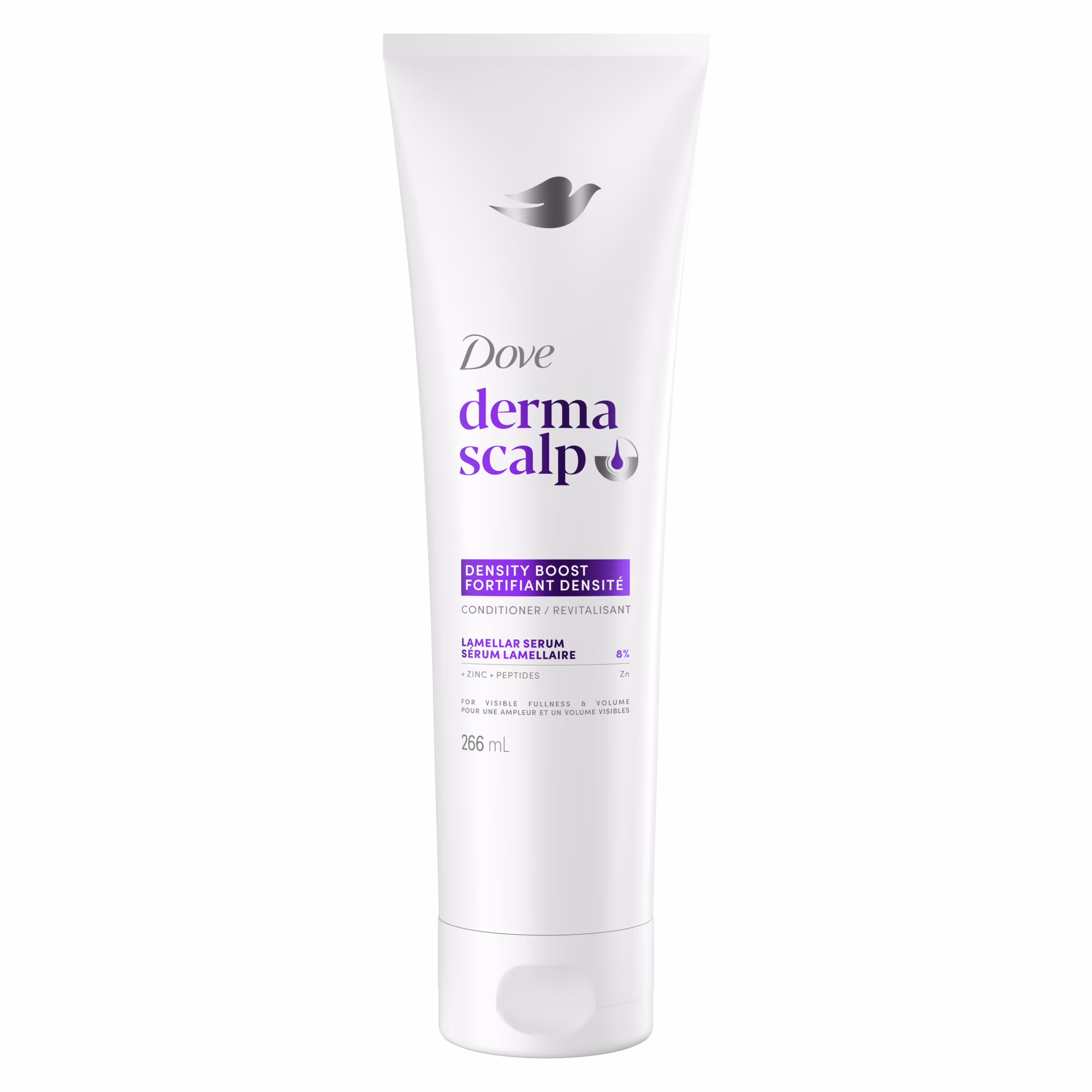 Revitalisant pour des cheveux plus épais. dove derma scalp plus forts et à lapparence plus dense  boost de densité avec glycérine.
