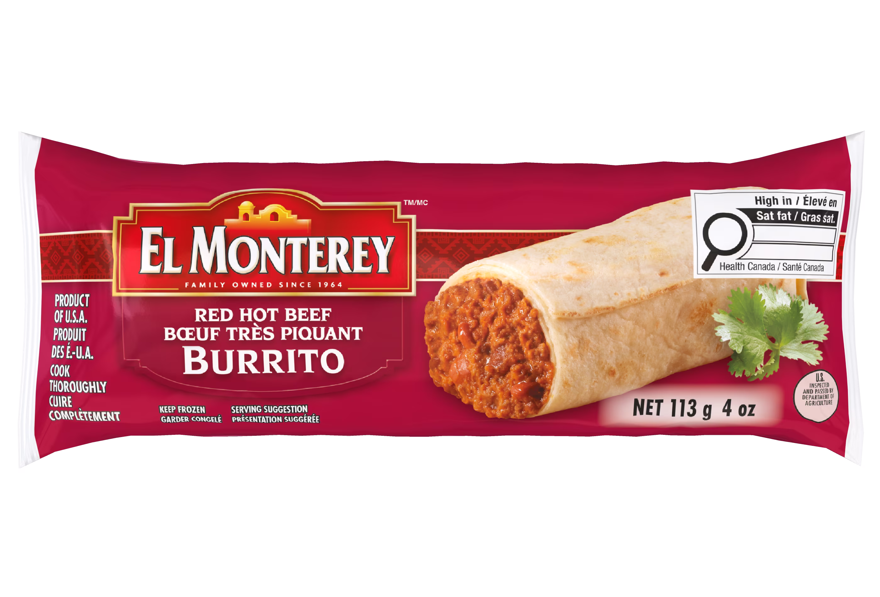 El monterey bœuf épicé burritos bœuf épicé burritos