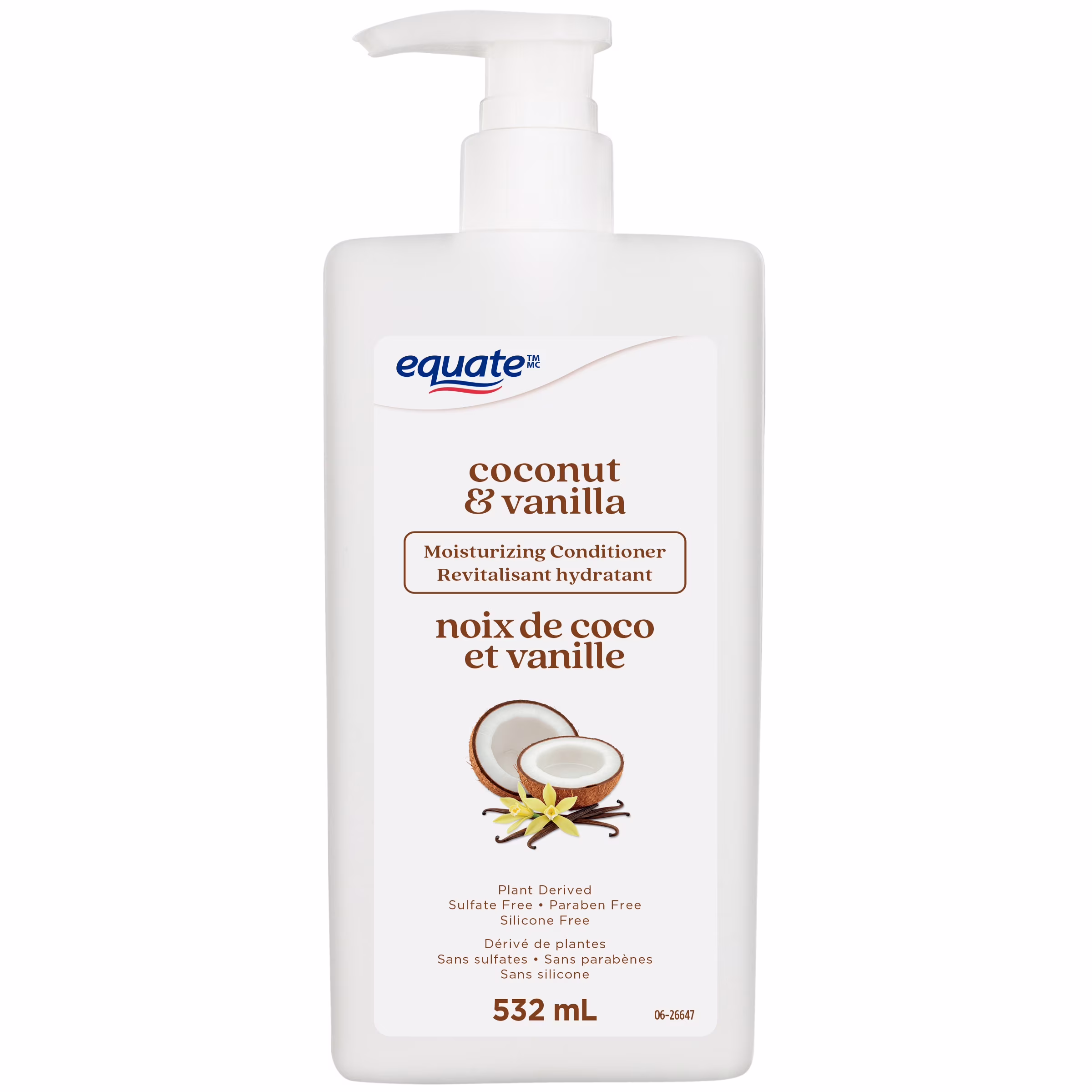 Revitalisant hydratant noix de coco et vanille equate