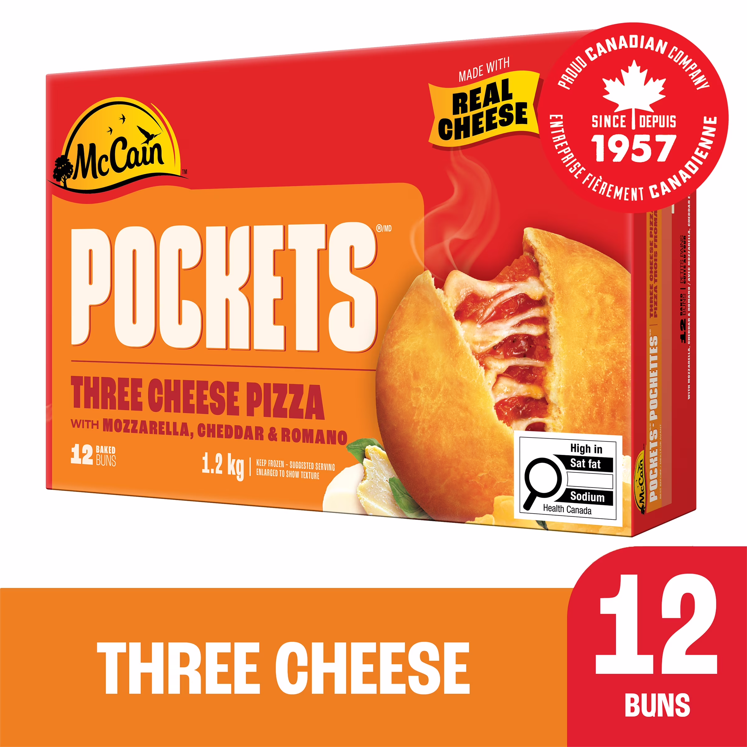 Pizza Pochettes aux trois fromages