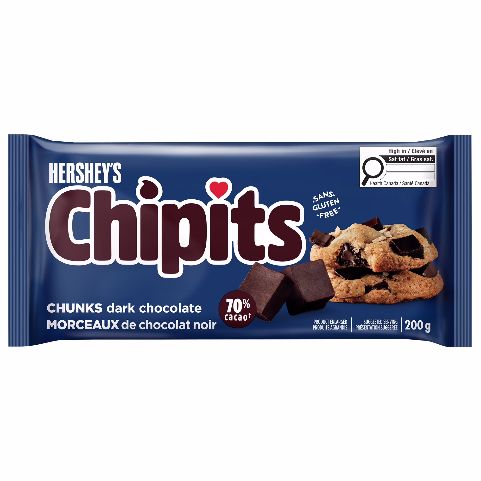 Morceaux de chocolat noir 70 %