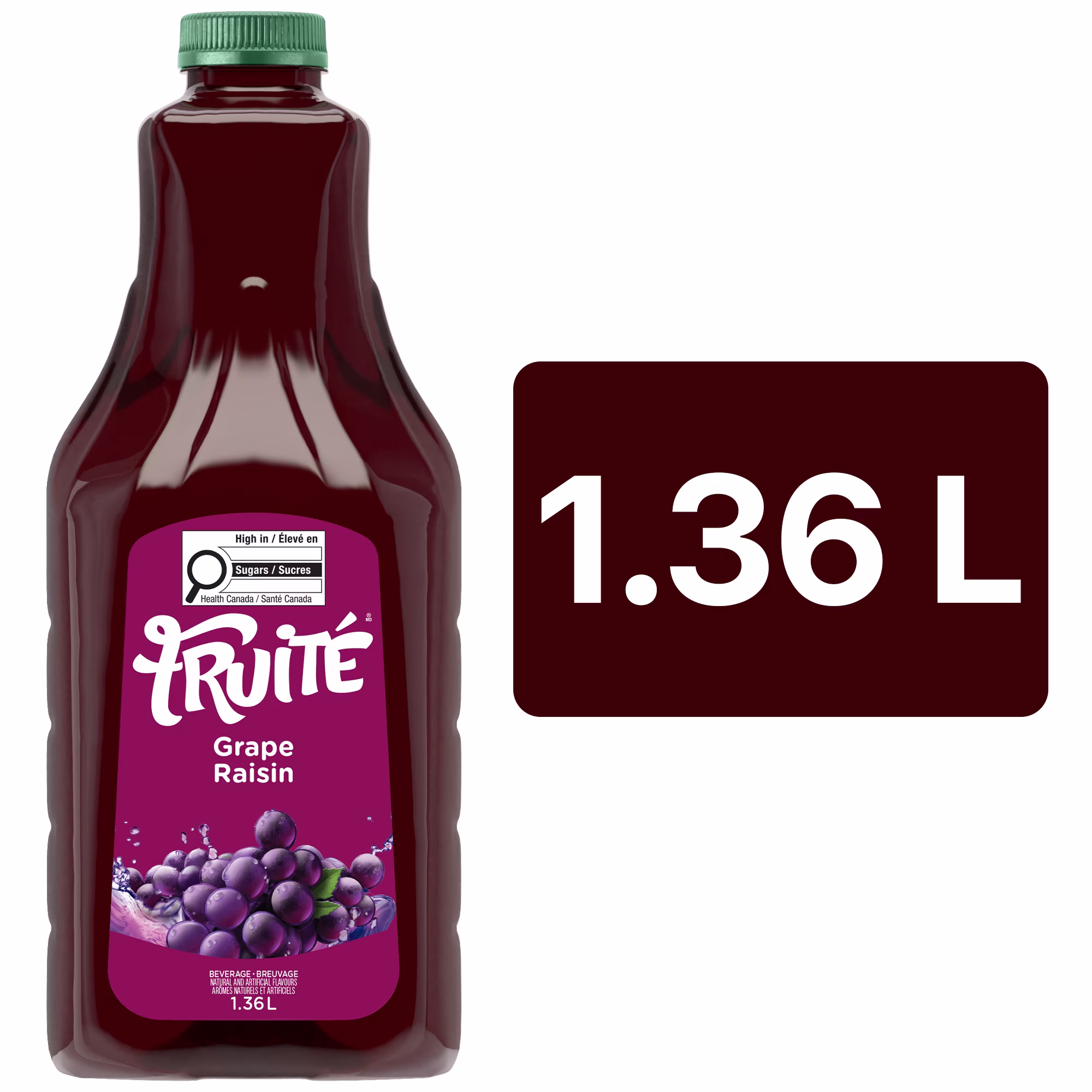 Boisson réfrigérée aux raisins