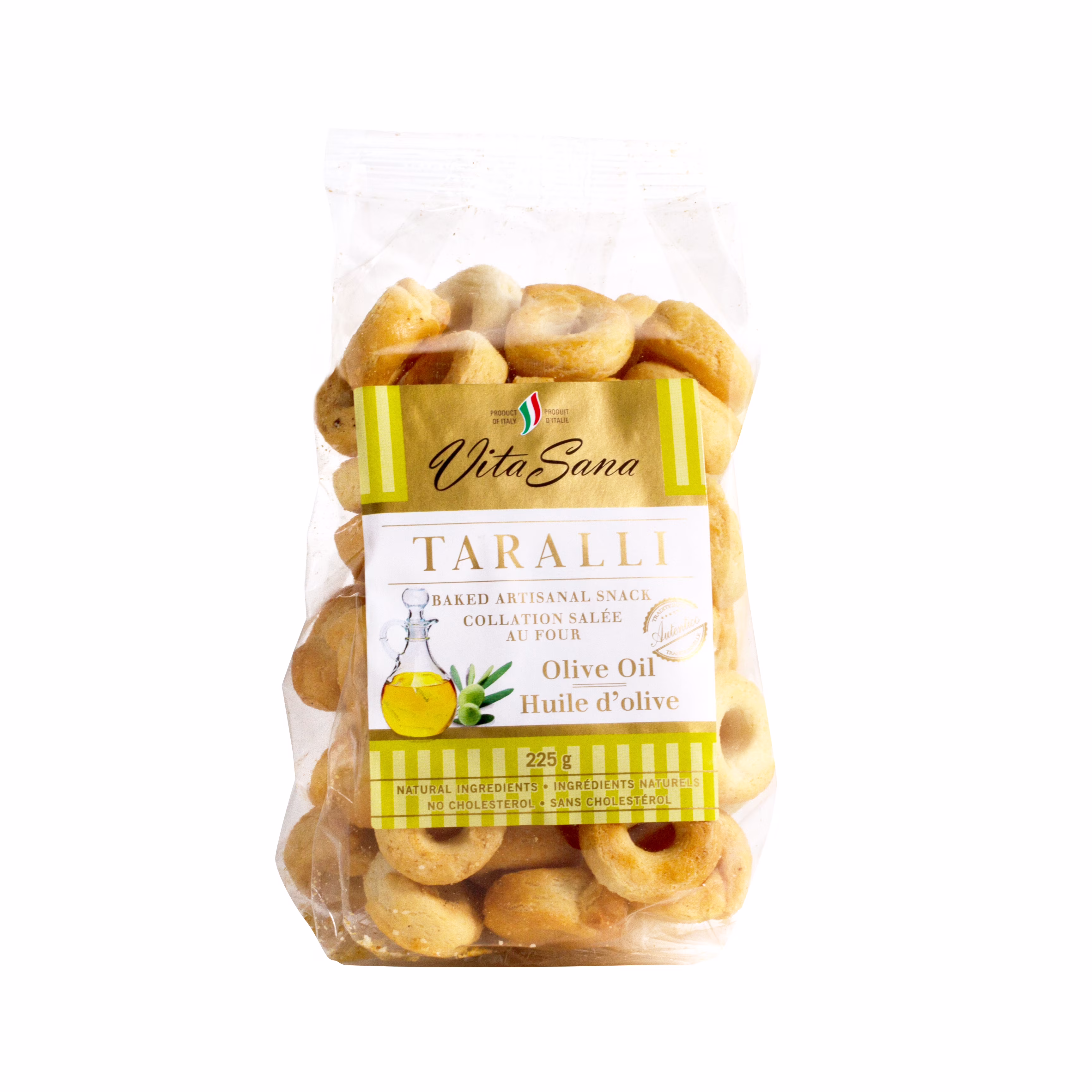 Huile d'olive vita sana taralli rammes