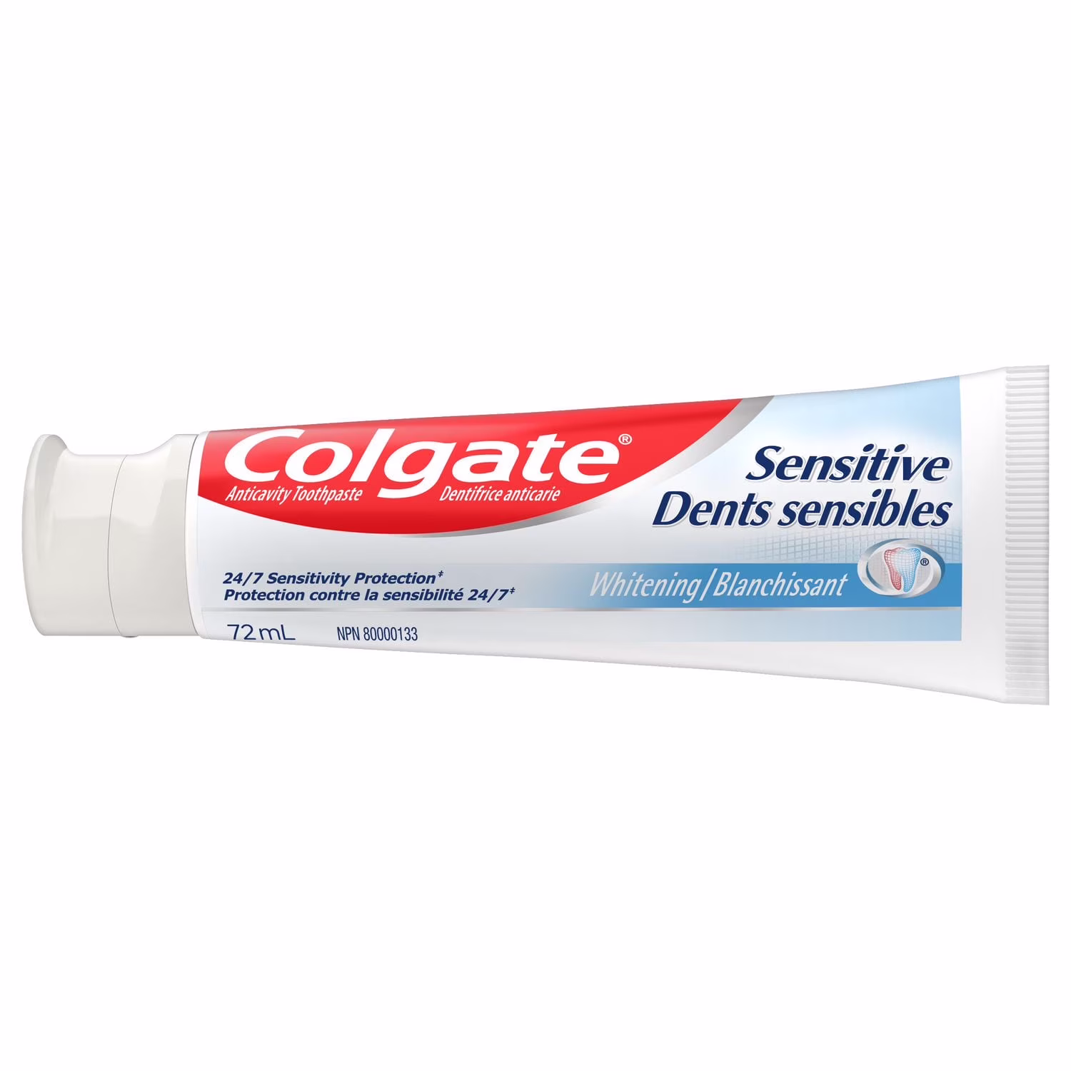Le dentifrice au fluorure colgate dents sensibles whitening