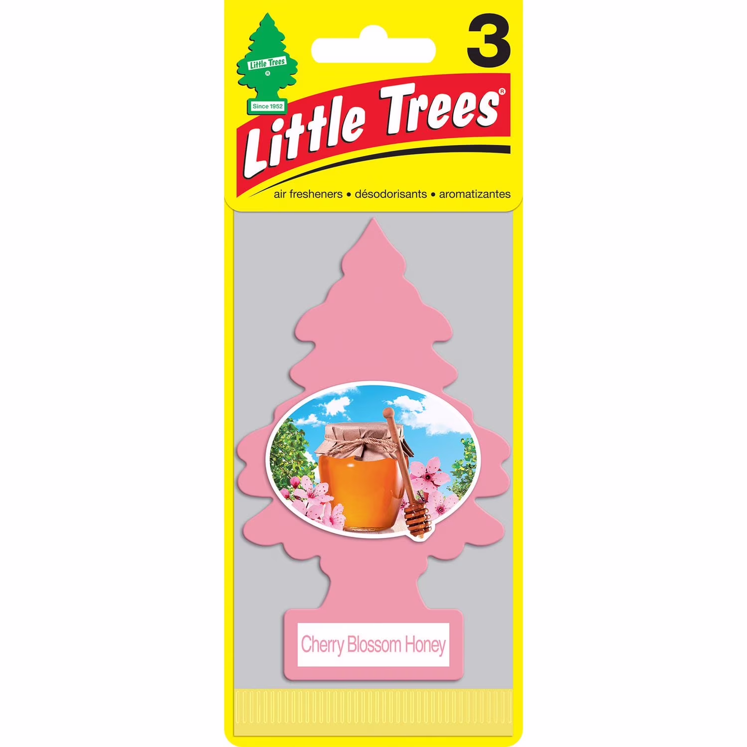 Little trees air freshener cherry blossom honey 3-pack