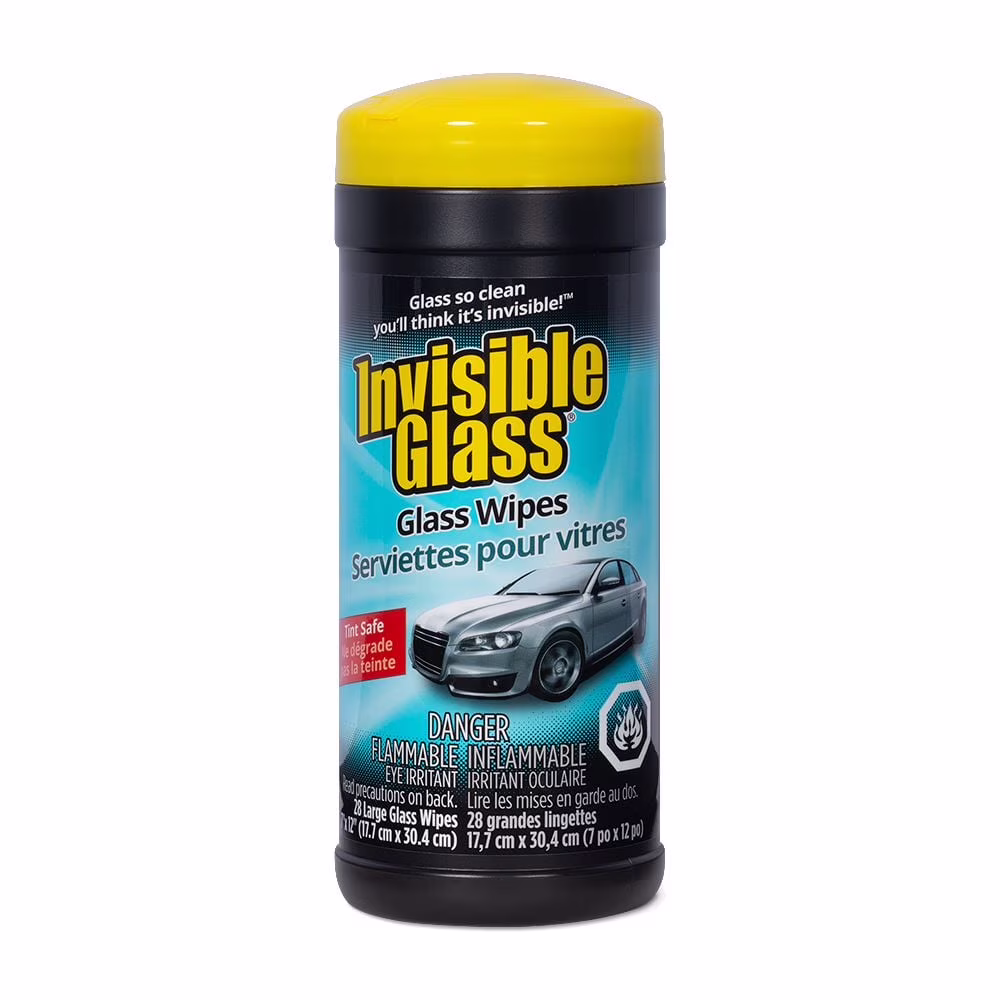 Invisible glass lingettes 28ct