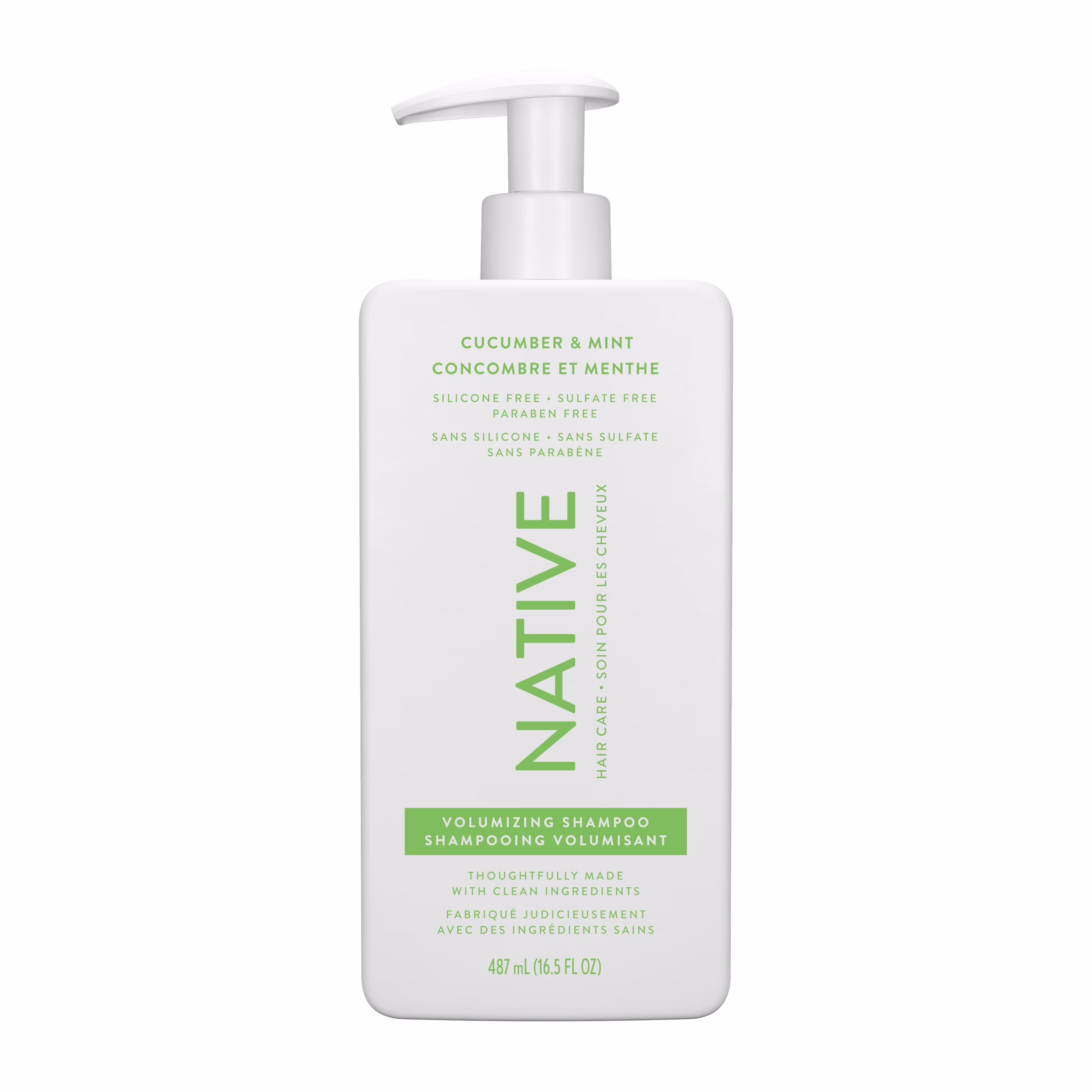 Shampooing volumisant native concombre et menthe. sans sulfate. sans parabènes.
