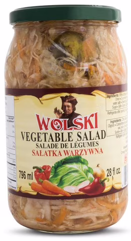 Wolski salade de légumes. pot de