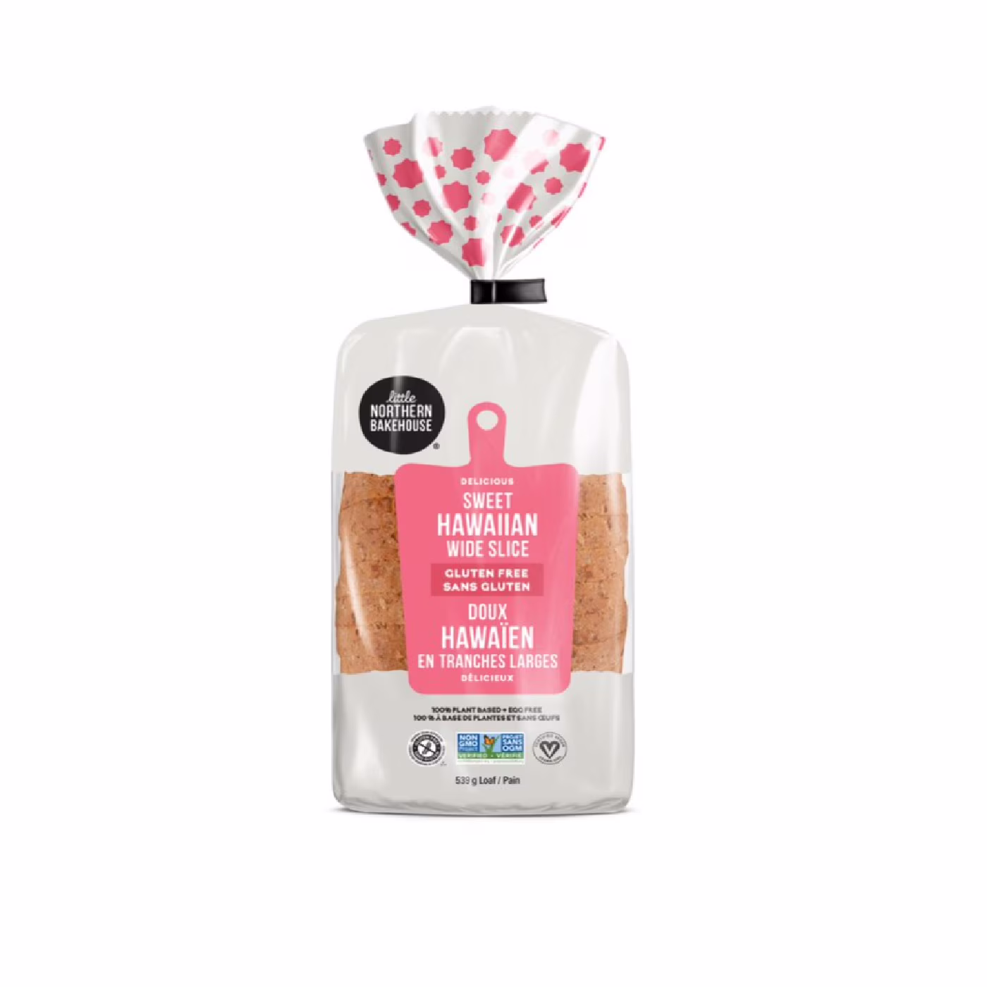 Little northern bakehouse pain hawaïen sucré à tranches larges. sans gluten. sans ogm. sans arachides ni noix. casher. végétalien. certifié sans glyphosate little northern bh hawaen en larges