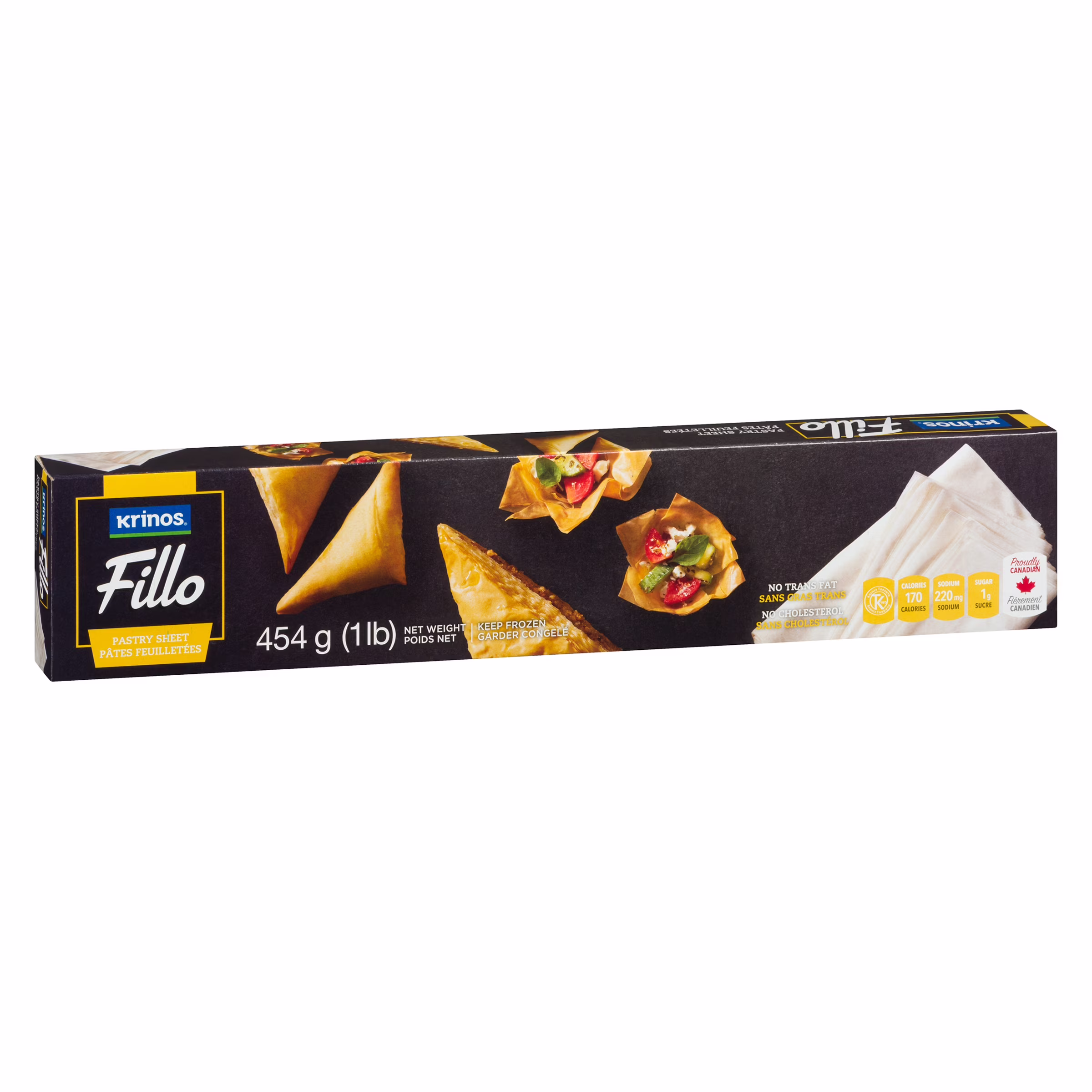 Krinos pâtes feuilletées fillo. kosher. fabriqué au canada la pâte fillo de krinos
