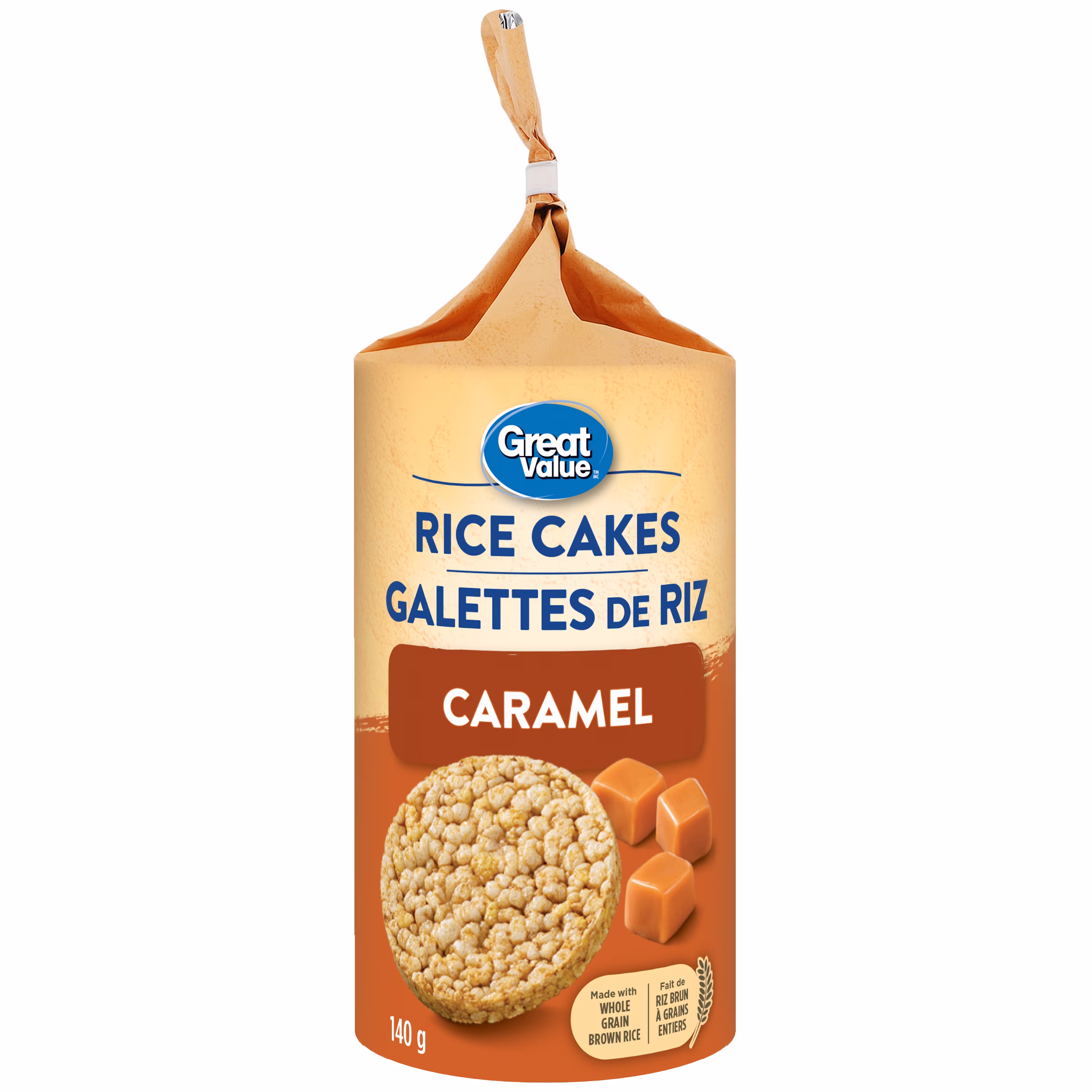 Galettes de riz caramel great value