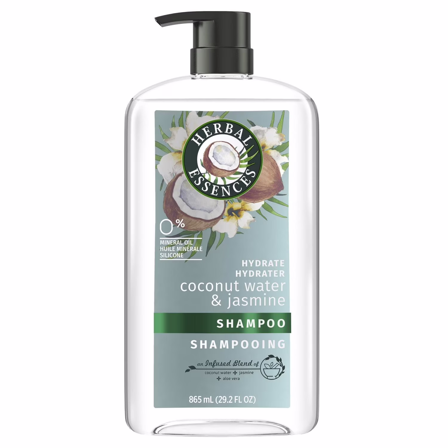 Herbal essences classiques hydrater eau de coco & jasmin shampooing