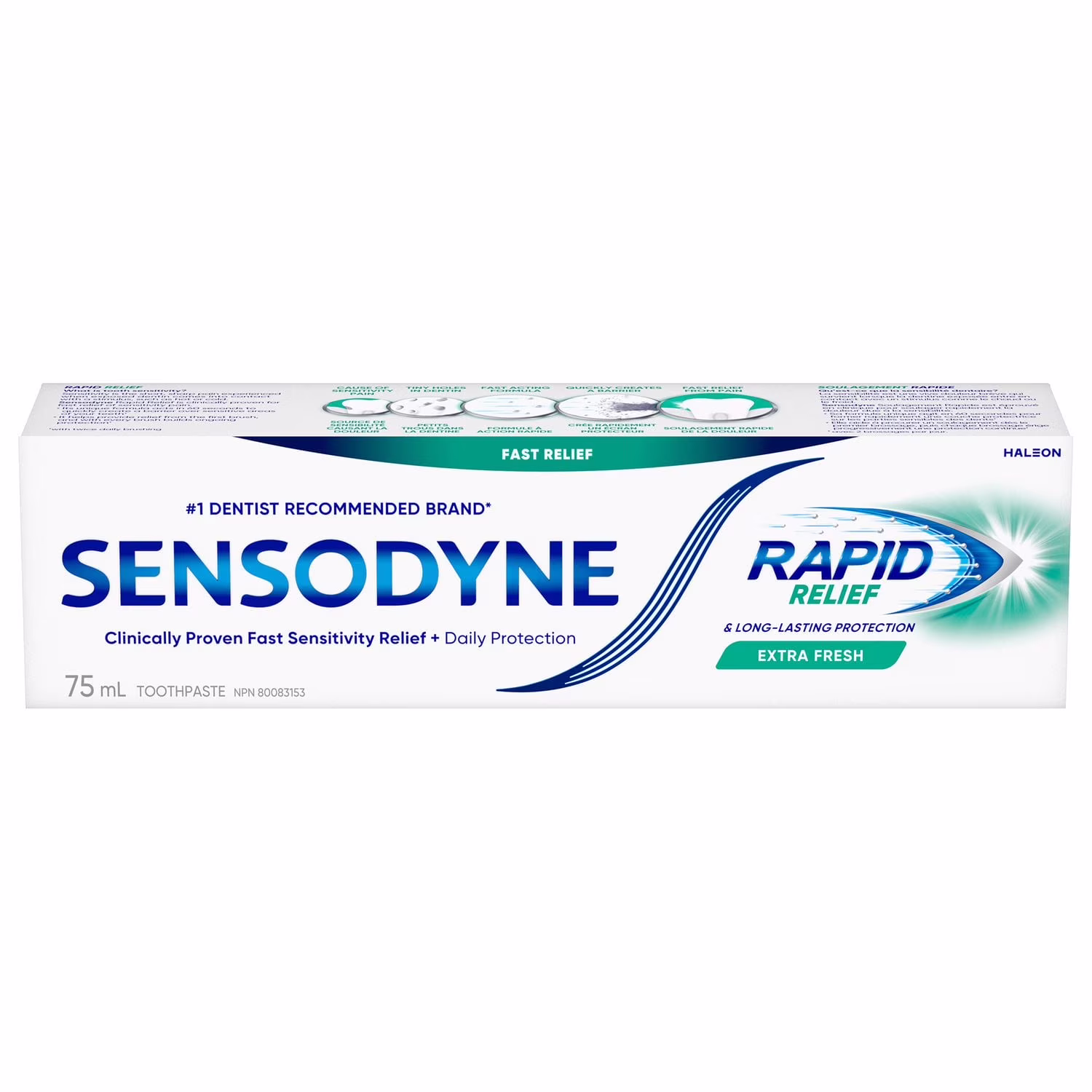 Sensodyne soulagement rapide & protection durable extra-frais dentifrice à soulagement rapide