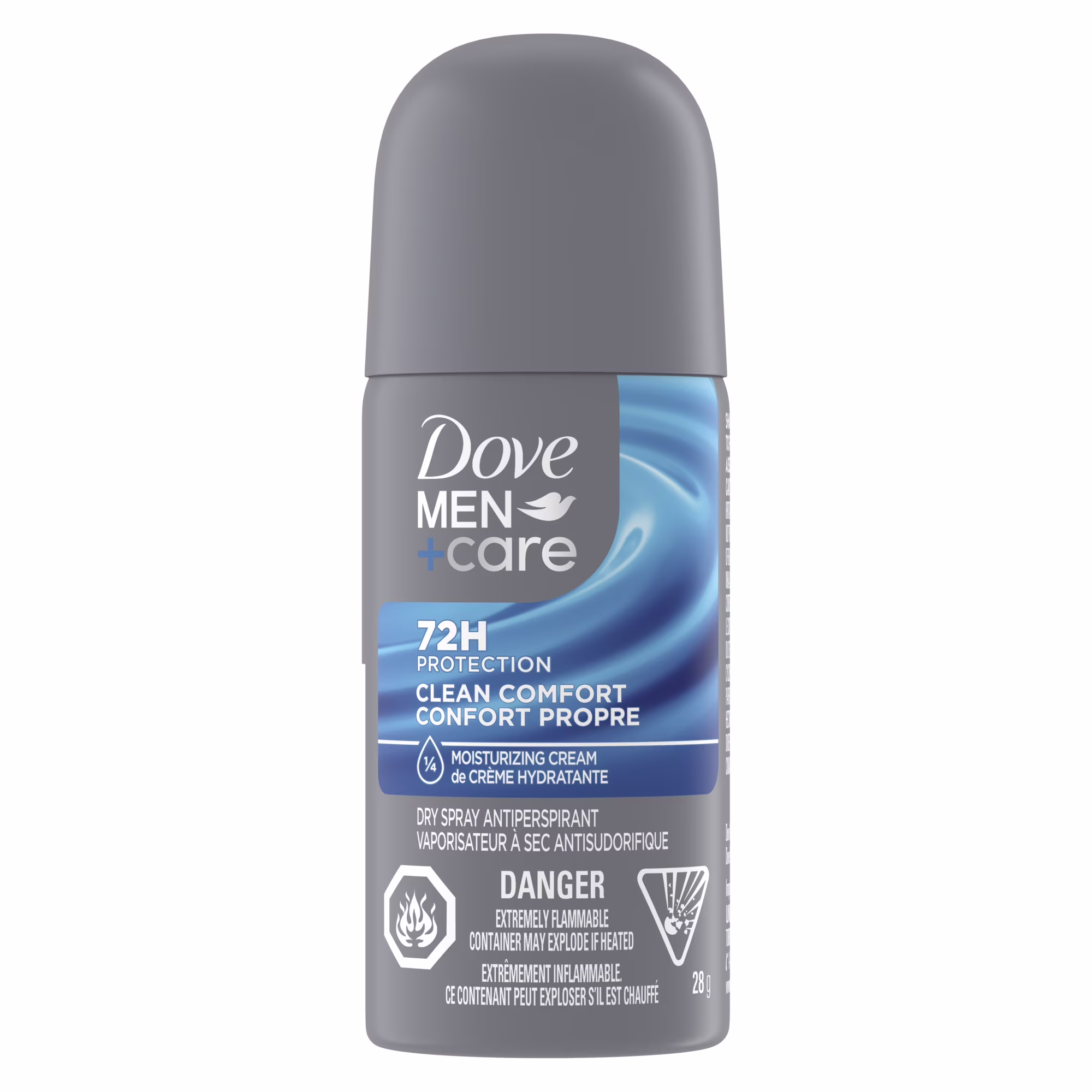 Dove men+care antisudorifique en vaporisateur à sec confort propre protection 72 h.